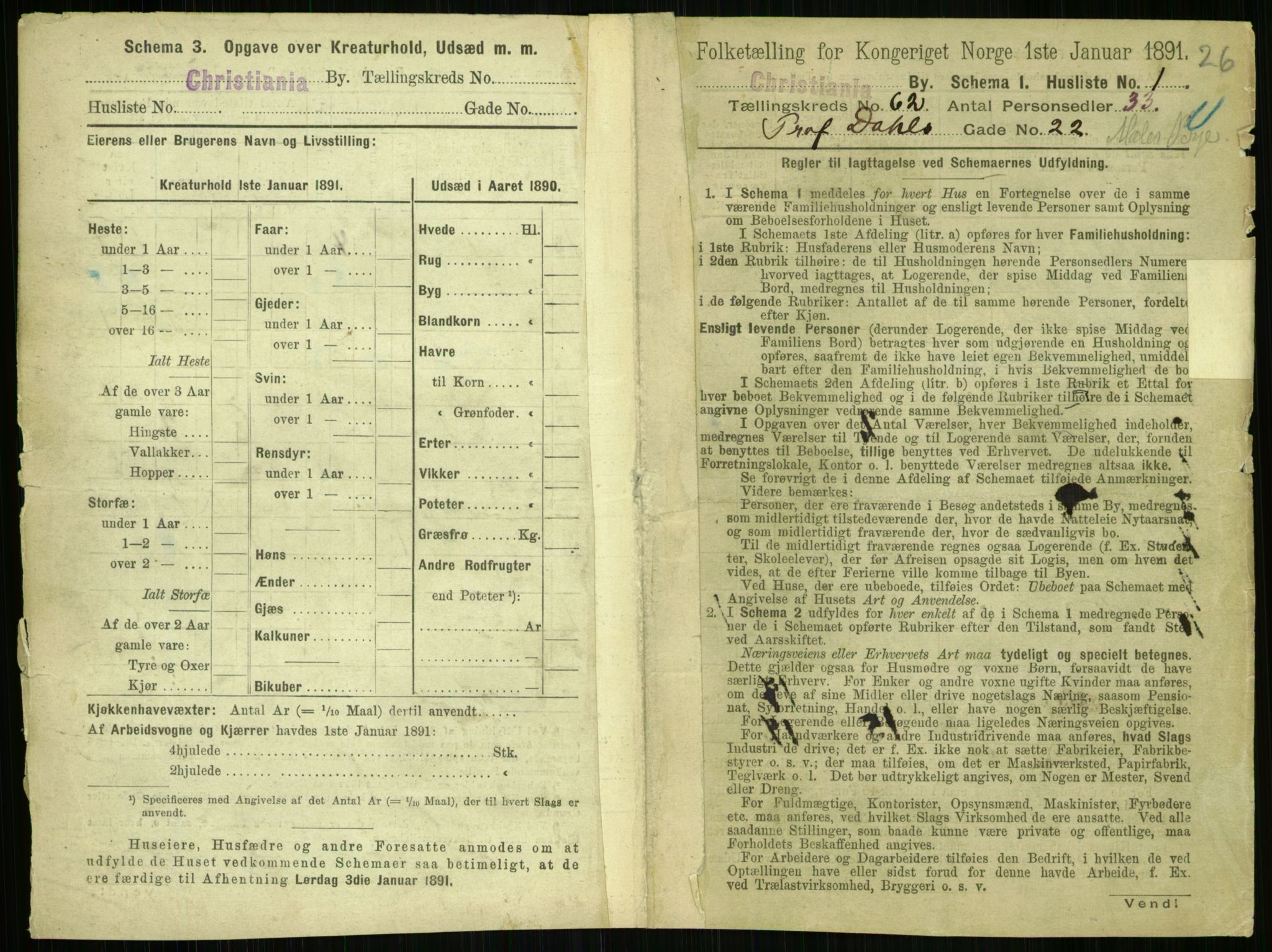 RA, 1891 census for 0301 Kristiania, 1891, p. 32988