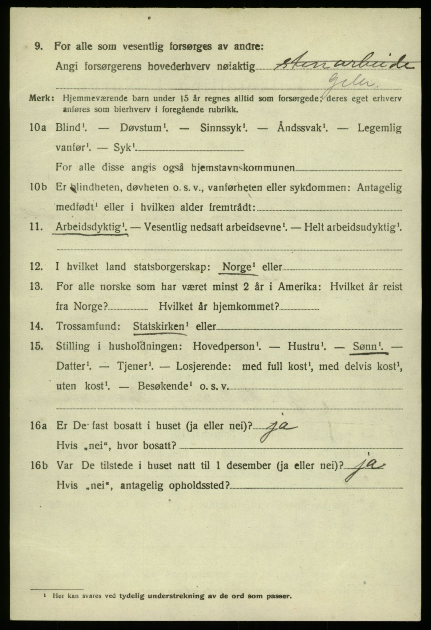 SAB, 1920 census for Laksevåg, 1920, p. 17123