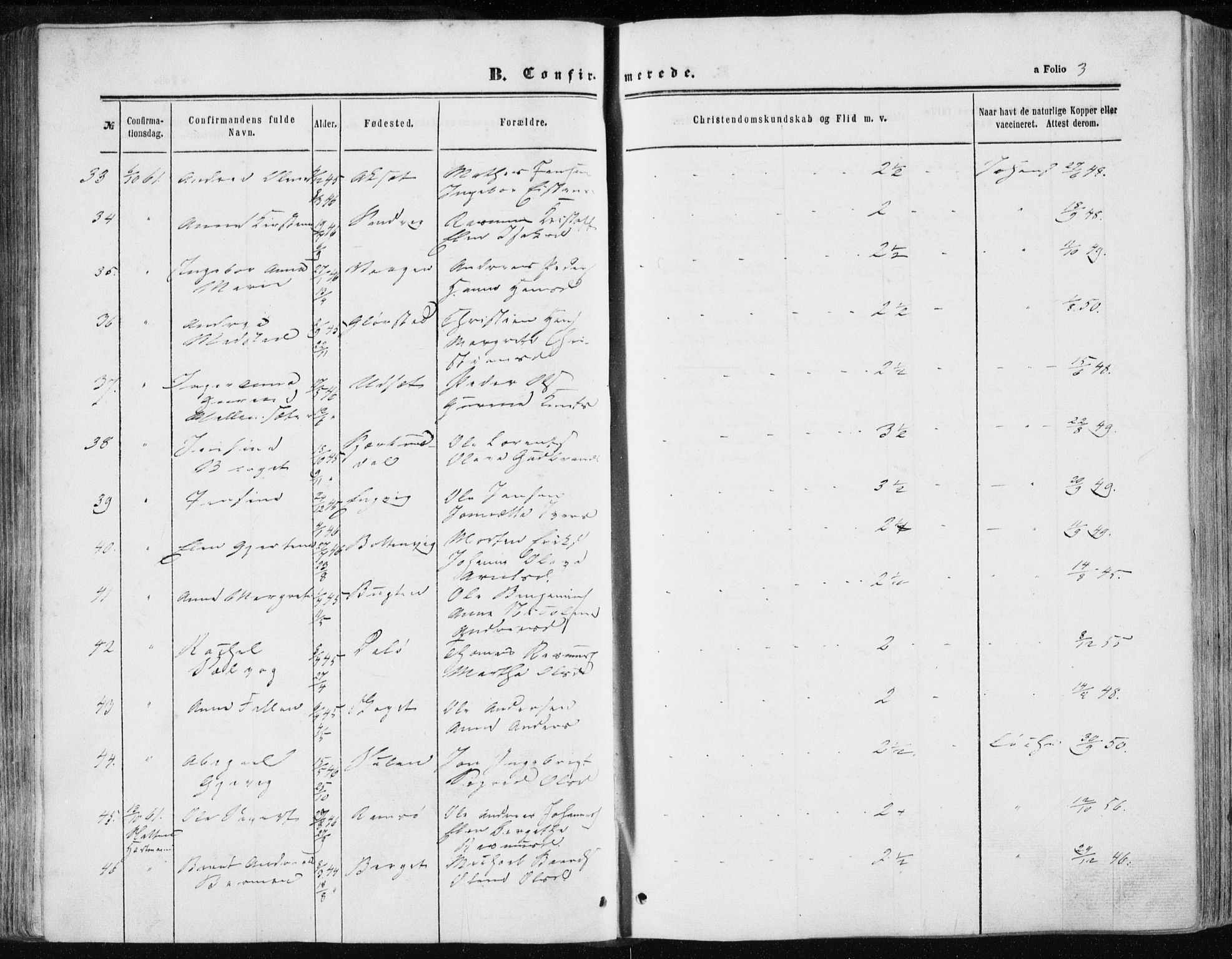 Ministerialprotokoller, klokkerbøker og fødselsregistre - Sør-Trøndelag, AV/SAT-A-1456/634/L0531: Parish register (official) no. 634A07, 1861-1870, p. 3