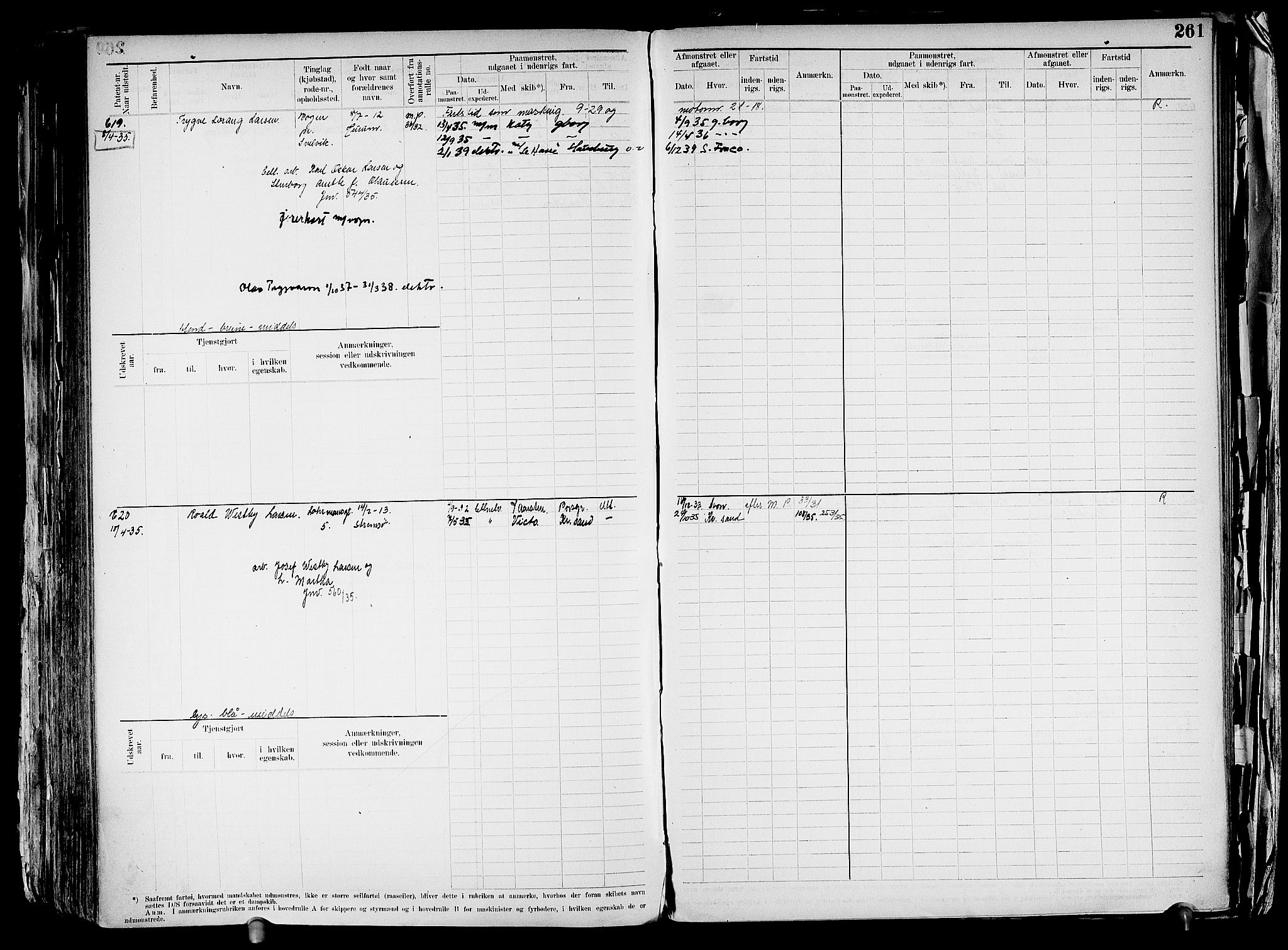 Drammen innrulleringsdistrikt, SAKO/A-781/F/Fd/L0003: Maskinist- og fyrbøterrulle, 1904-1948, p. 268