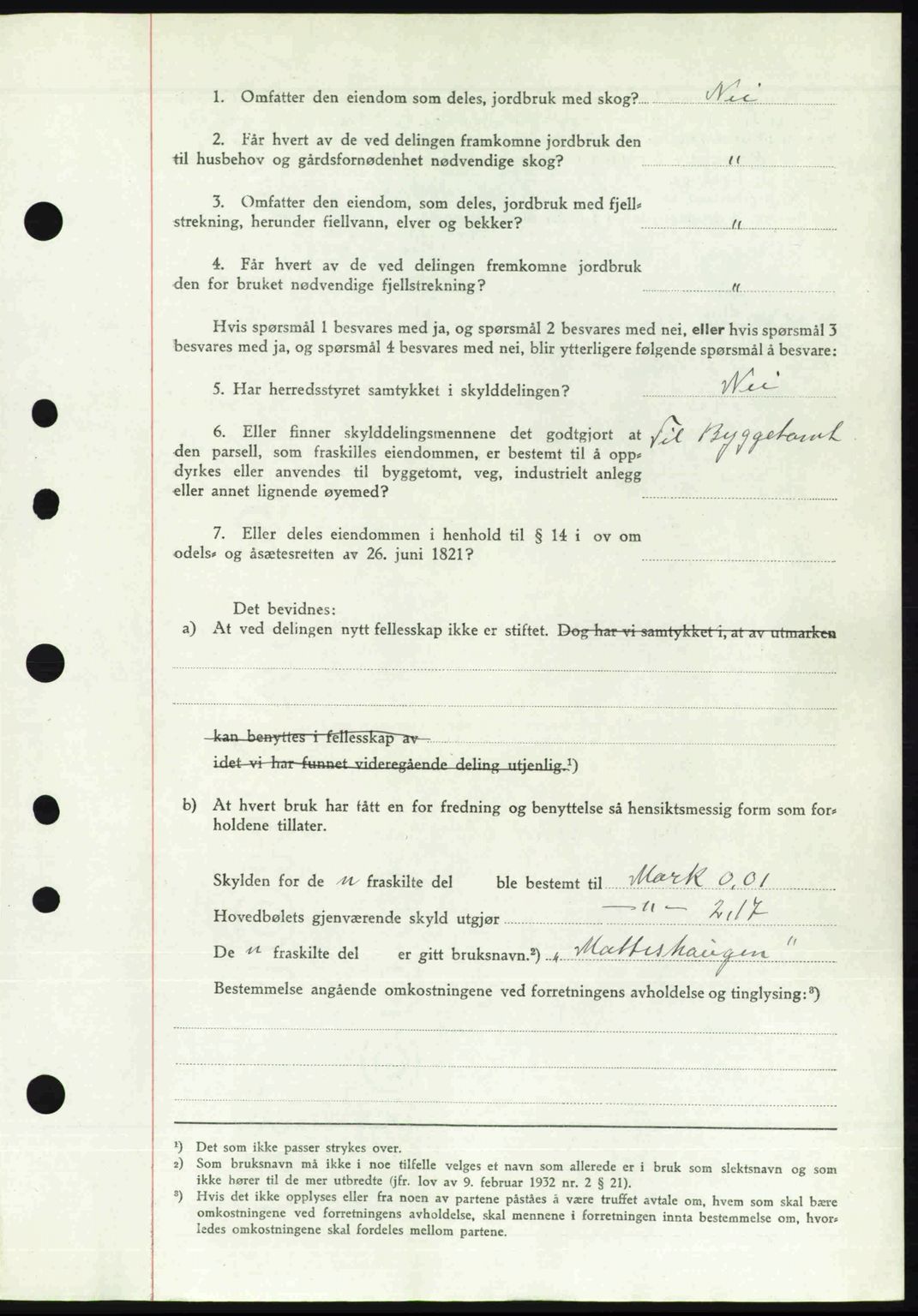 Midhordland sorenskriveri, SAB/A-3001/1/G/Gb/Gbj/L0022: Mortgage book no. A41-43, 1946-1946, Diary no: : 2089/1946