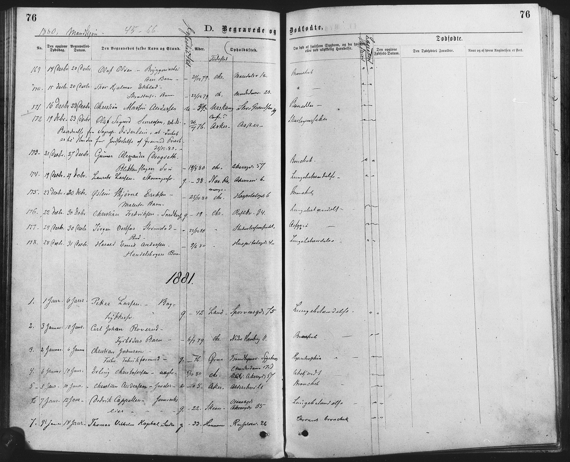 Trefoldighet prestekontor Kirkebøker, SAO/A-10882/F/Fd/L0002: Parish register (official) no. IV 2, 1877-1885, p. 76