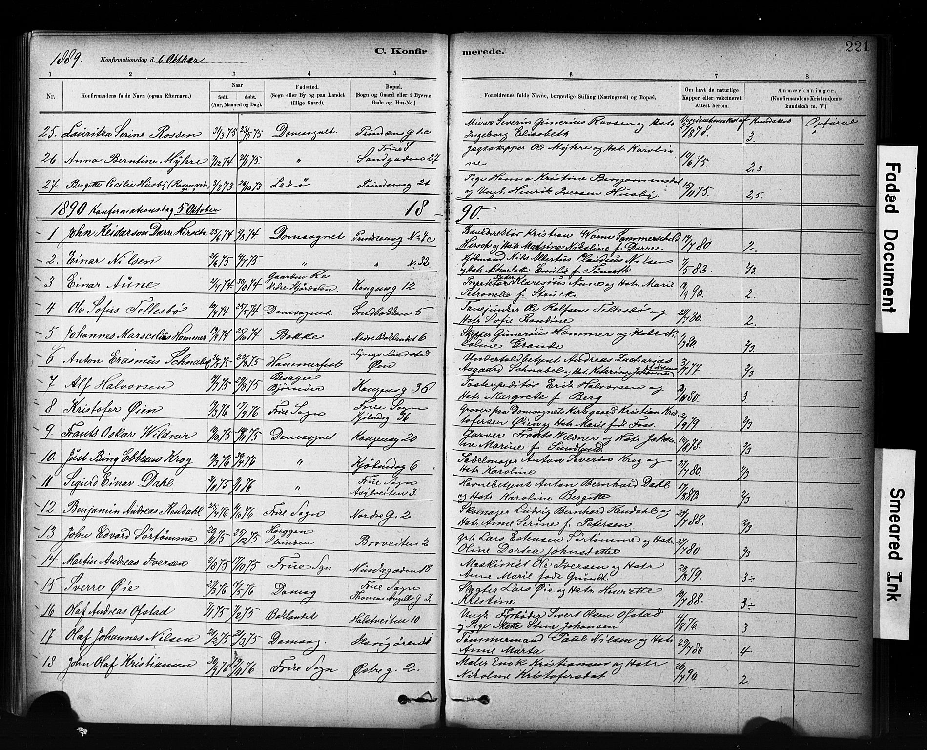 Ministerialprotokoller, klokkerbøker og fødselsregistre - Sør-Trøndelag, SAT/A-1456/601/L0071: Curate's parish register no. 601B04, 1882-1931, p. 221