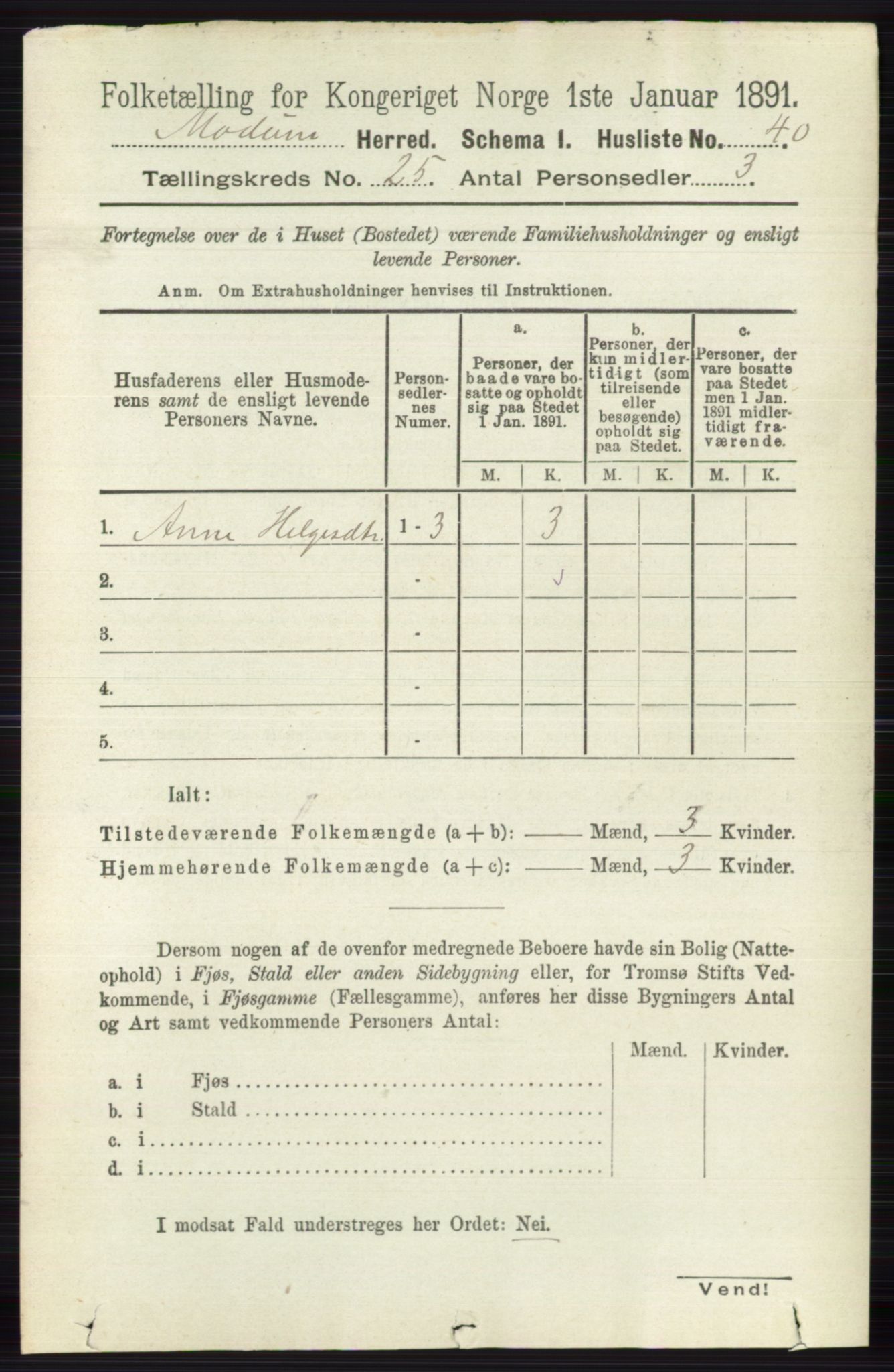 RA, 1891 census for 0623 Modum, 1891, p. 9035