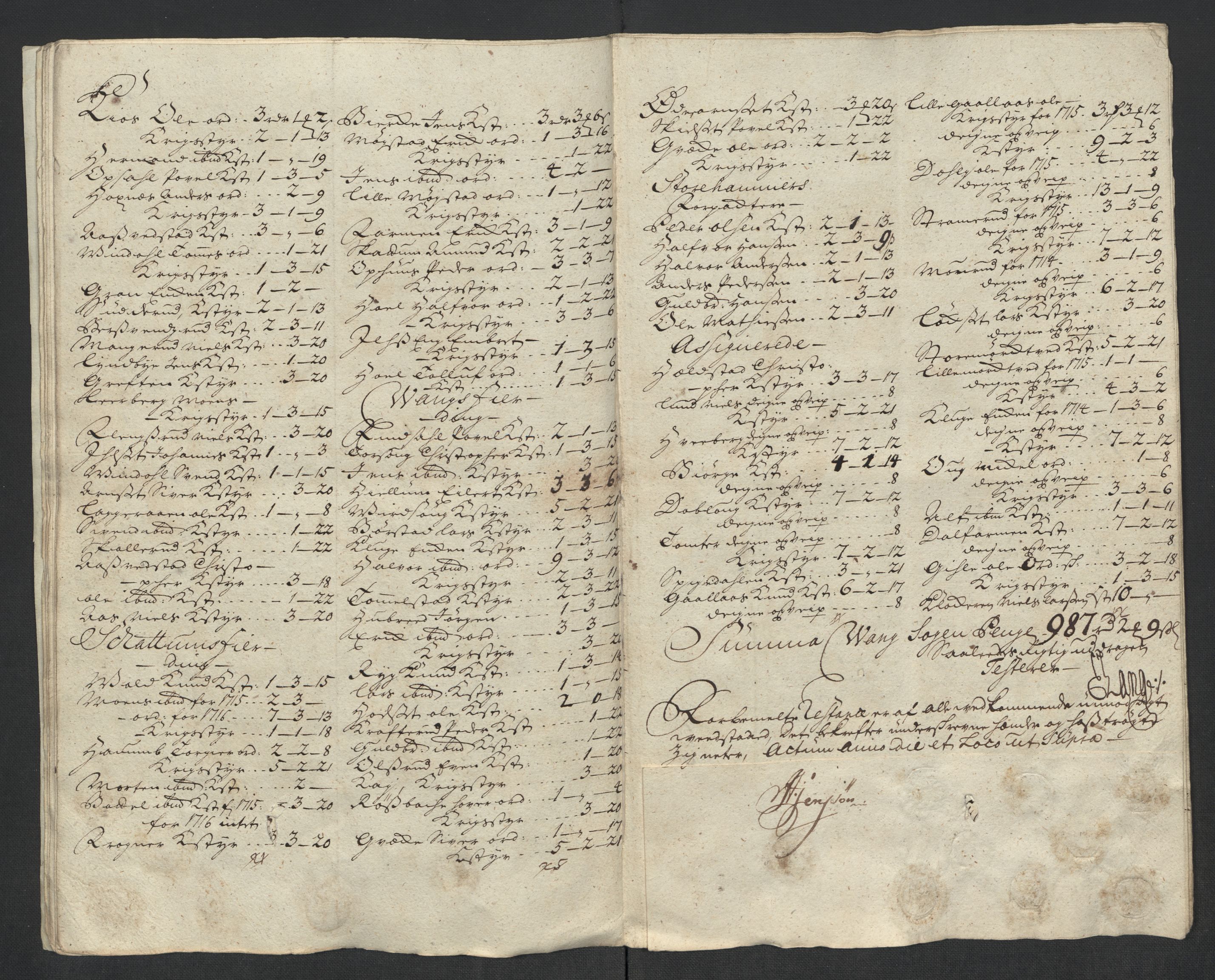 Rentekammeret inntil 1814, Reviderte regnskaper, Fogderegnskap, AV/RA-EA-4092/R16/L1055: Fogderegnskap Hedmark, 1716, p. 408