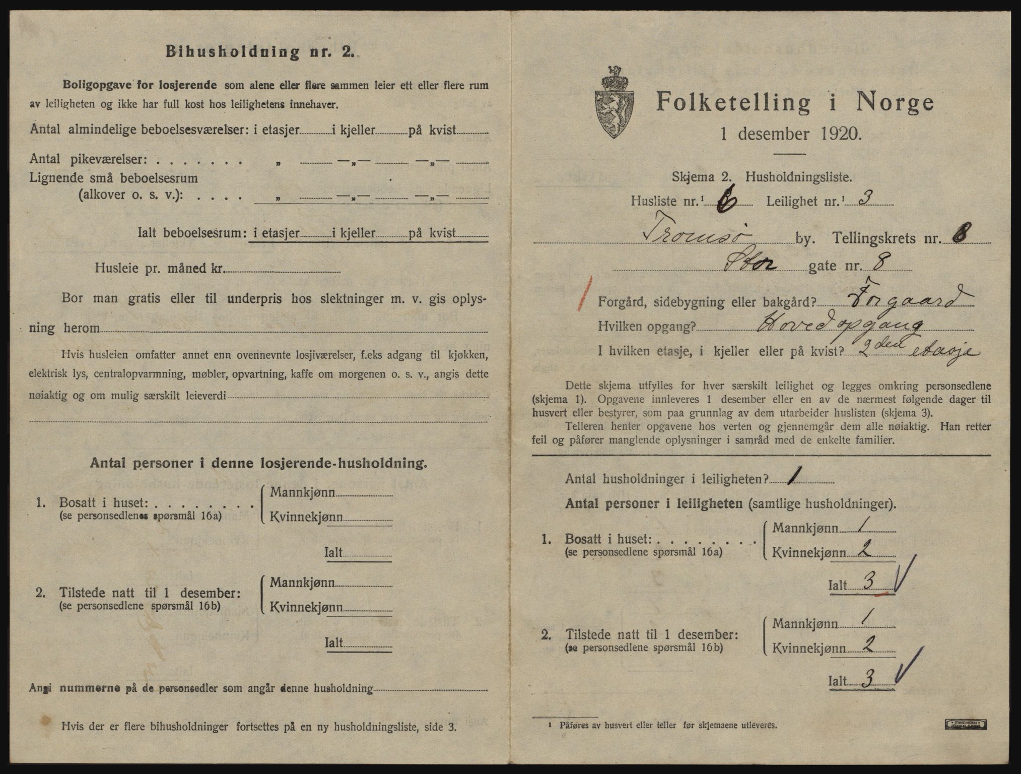 SATØ, 1920 census for Tromsø, 1920, p. 4467