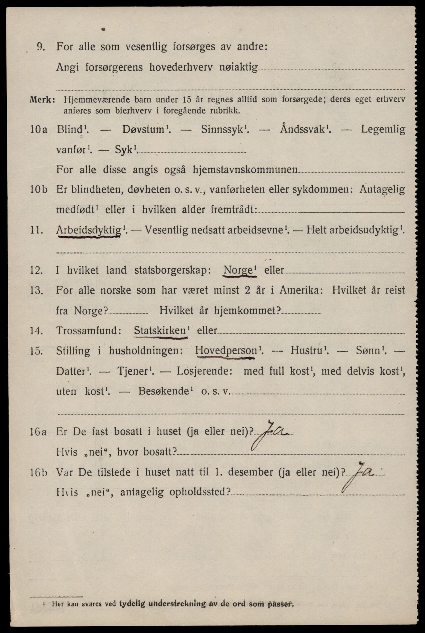 SAST, 1920 census for Sauda, 1920, p. 933