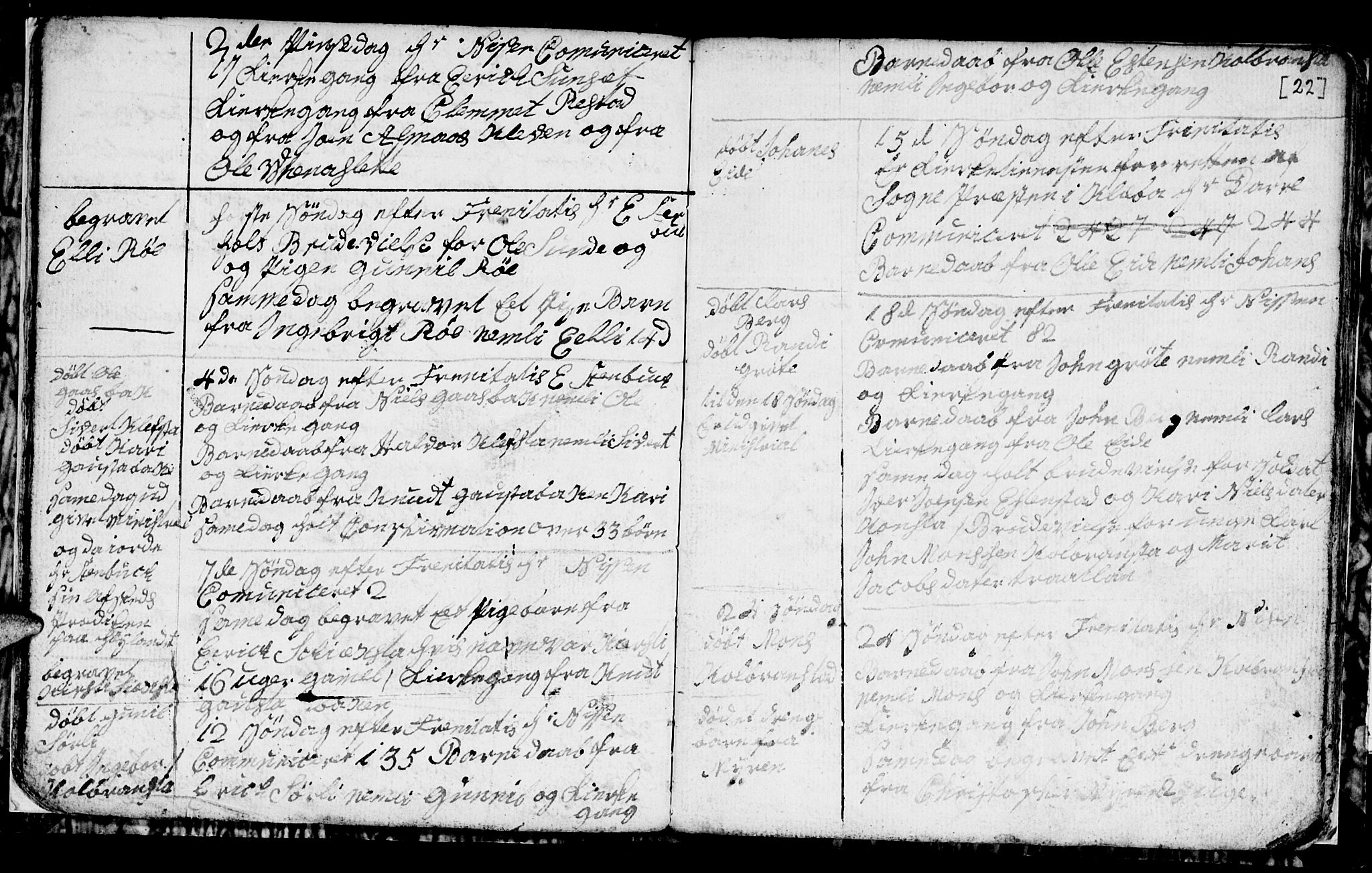 Ministerialprotokoller, klokkerbøker og fødselsregistre - Sør-Trøndelag, SAT/A-1456/694/L1129: Parish register (copy) no. 694C01, 1793-1815, p. 22