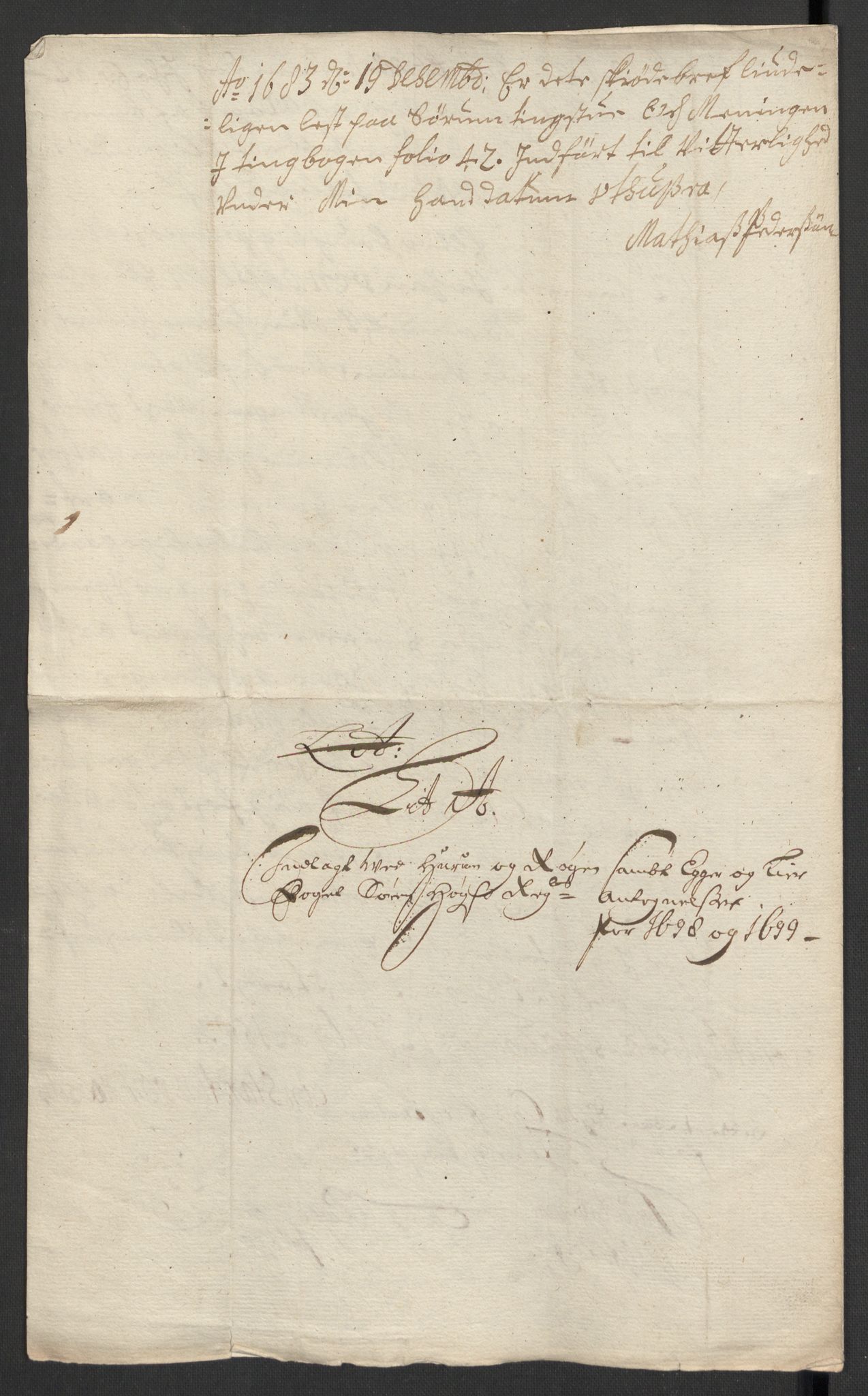 Rentekammeret inntil 1814, Reviderte regnskaper, Fogderegnskap, AV/RA-EA-4092/R30/L1696: Fogderegnskap Hurum, Røyken, Eiker og Lier, 1698-1699, p. 490