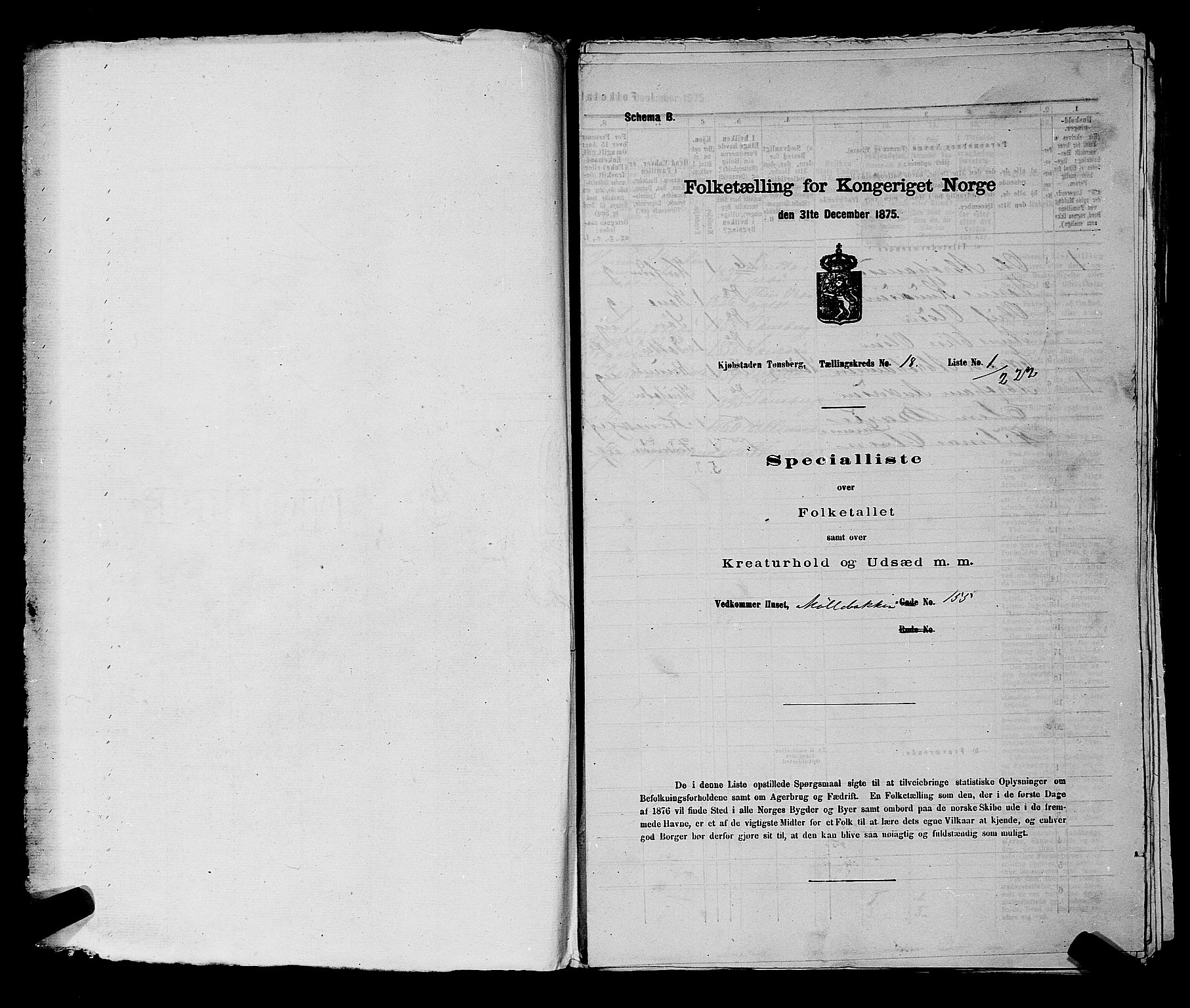 SAKO, 1875 census for 0705P Tønsberg, 1875, p. 551