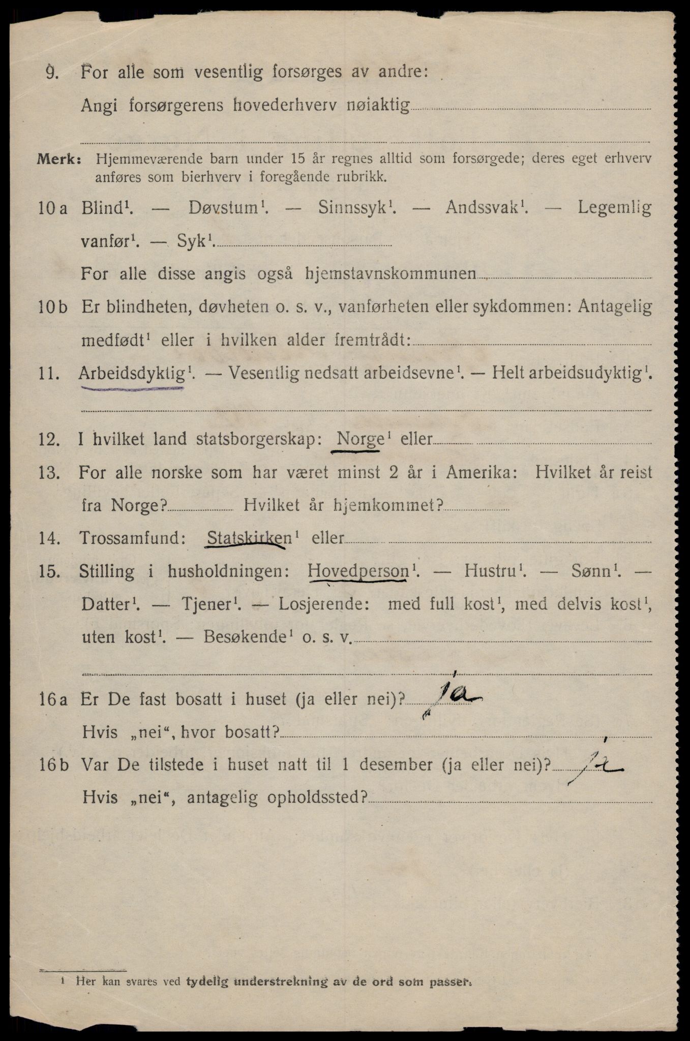 SAT, 1920 census for Trondheim, 1920, p. 44843