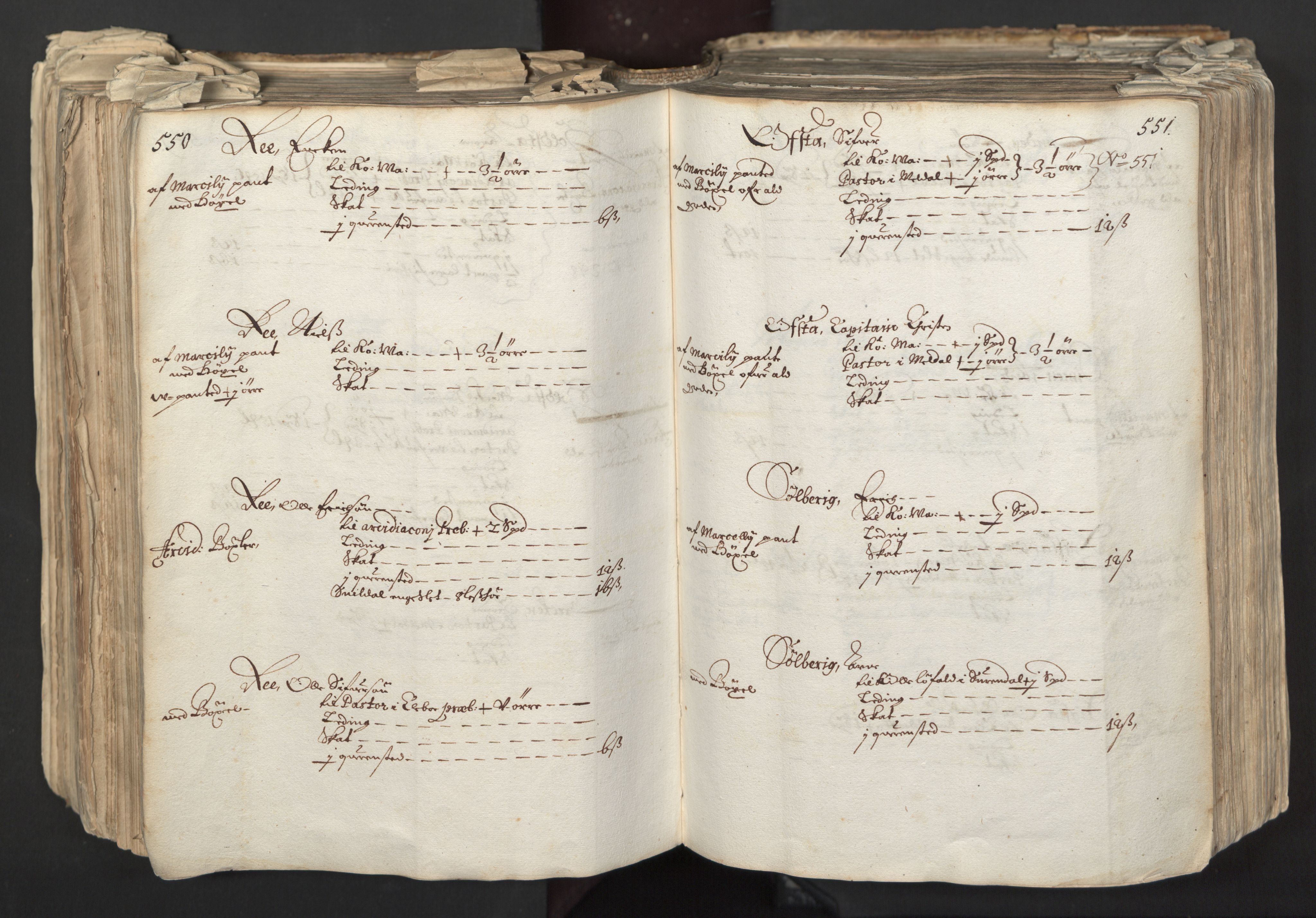 Rentekammeret inntil 1814, Realistisk ordnet avdeling, RA/EA-4070/L/L0027: Trondheim lagdømme:, 1661, p. 550-551