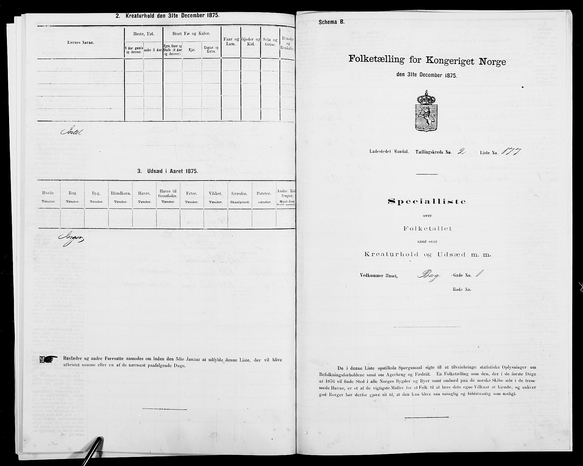 SAK, 1875 census for 1002B Mandal/Mandal, 1875, p. 382