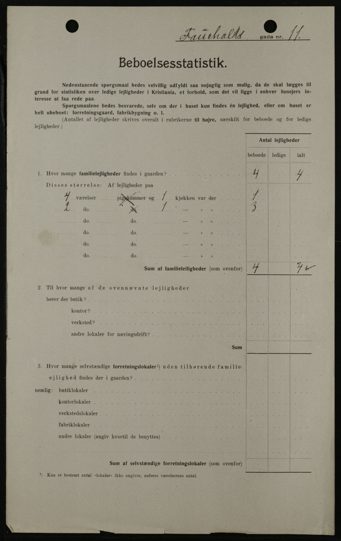 OBA, Municipal Census 1908 for Kristiania, 1908, p. 21784