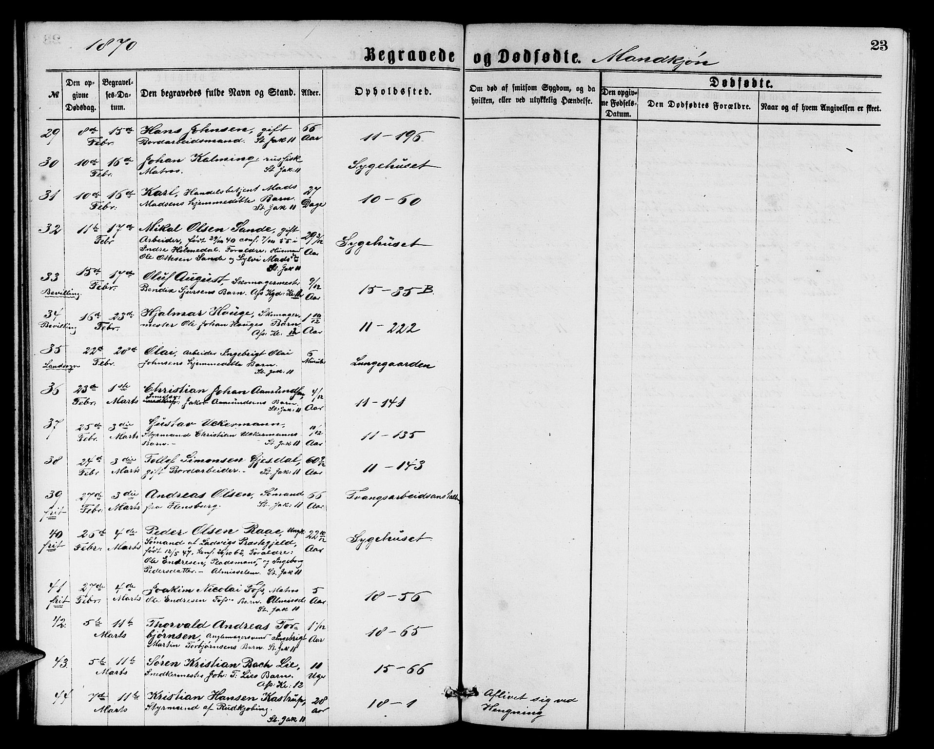 Domkirken sokneprestembete, AV/SAB-A-74801/H/Hab/L0040: Parish register (copy) no. E 4, 1868-1877, p. 23