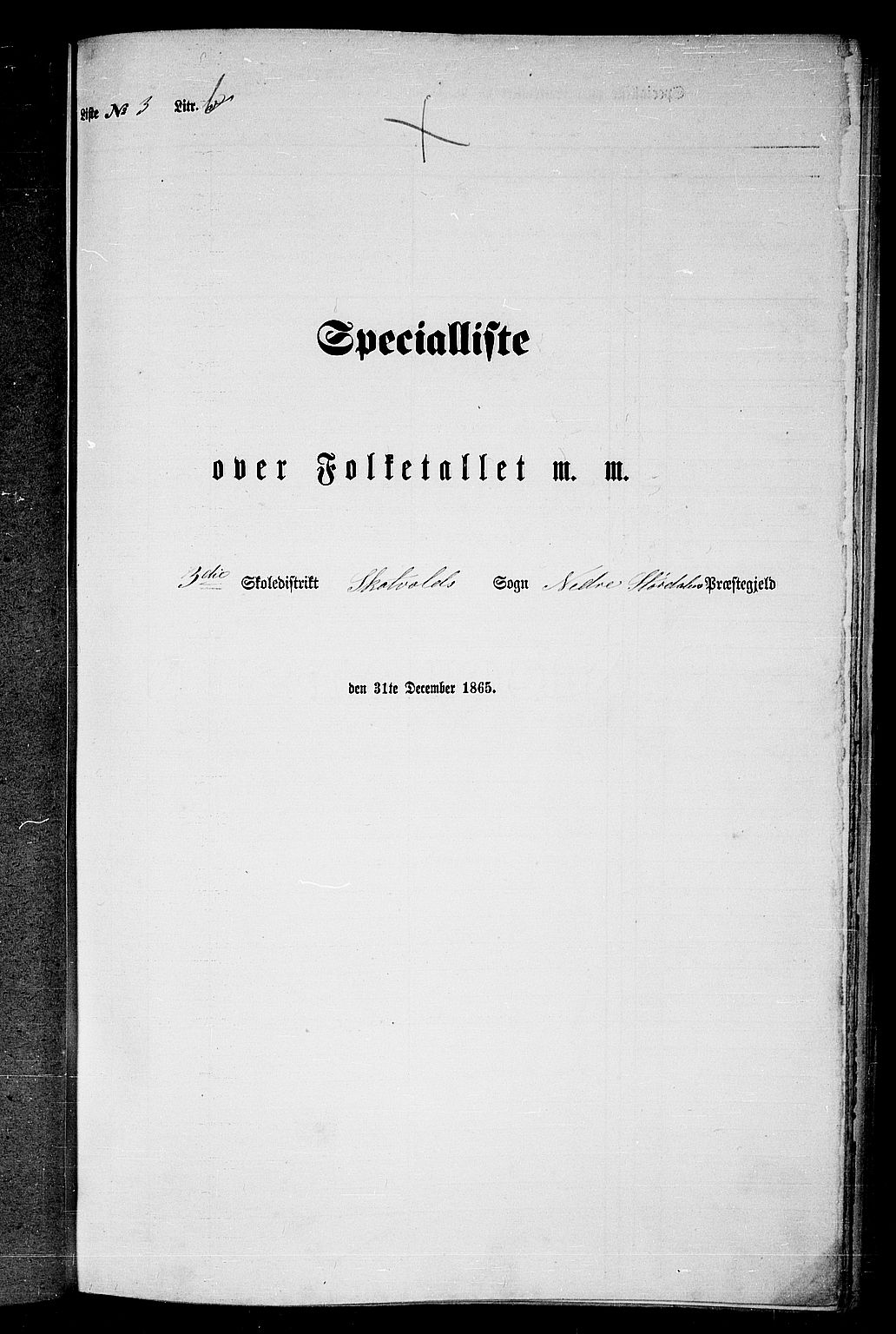 RA, 1865 census for Nedre Stjørdal, 1865, p. 61