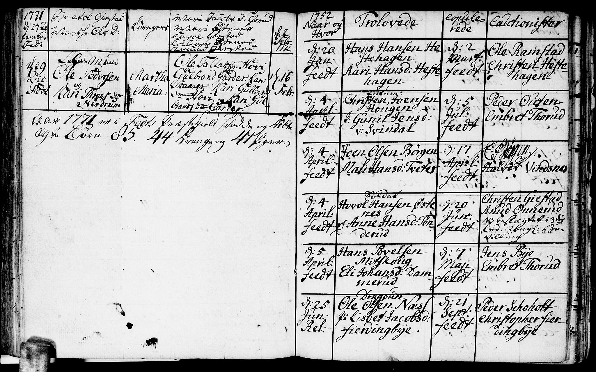 Fet prestekontor Kirkebøker, SAO/A-10370a/F/Fa/L0004: Parish register (official) no. I 4, 1751-1773, p. 137