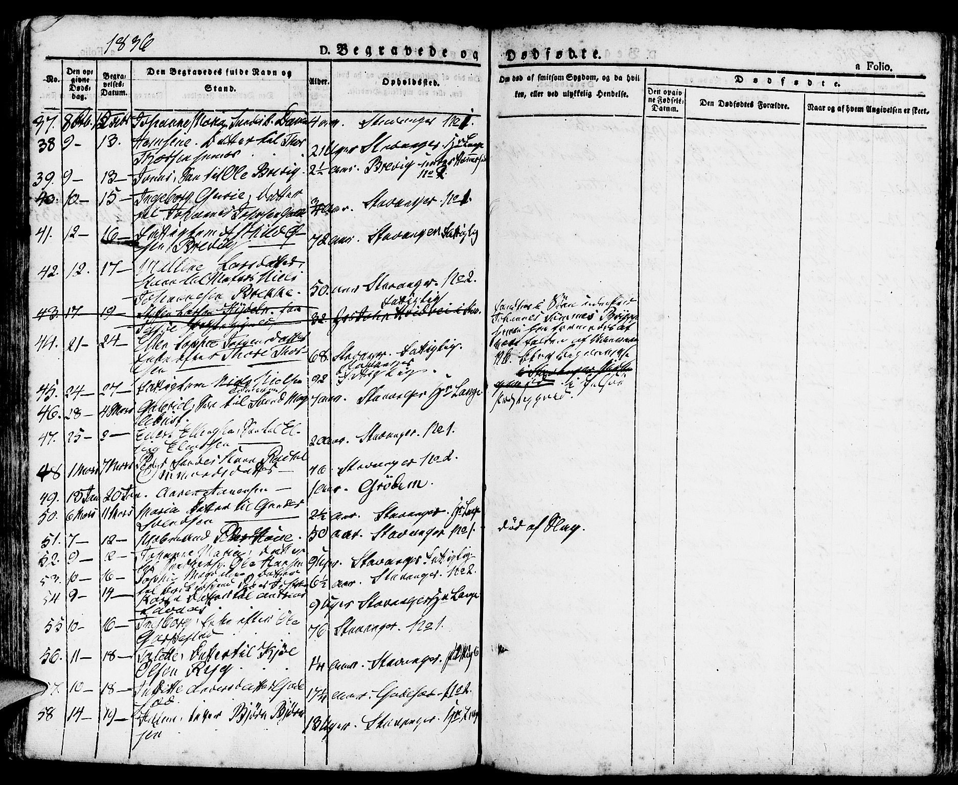 Domkirken sokneprestkontor, AV/SAST-A-101812/001/30/30BA/L0011: Parish register (official) no. A 11, 1832-1856