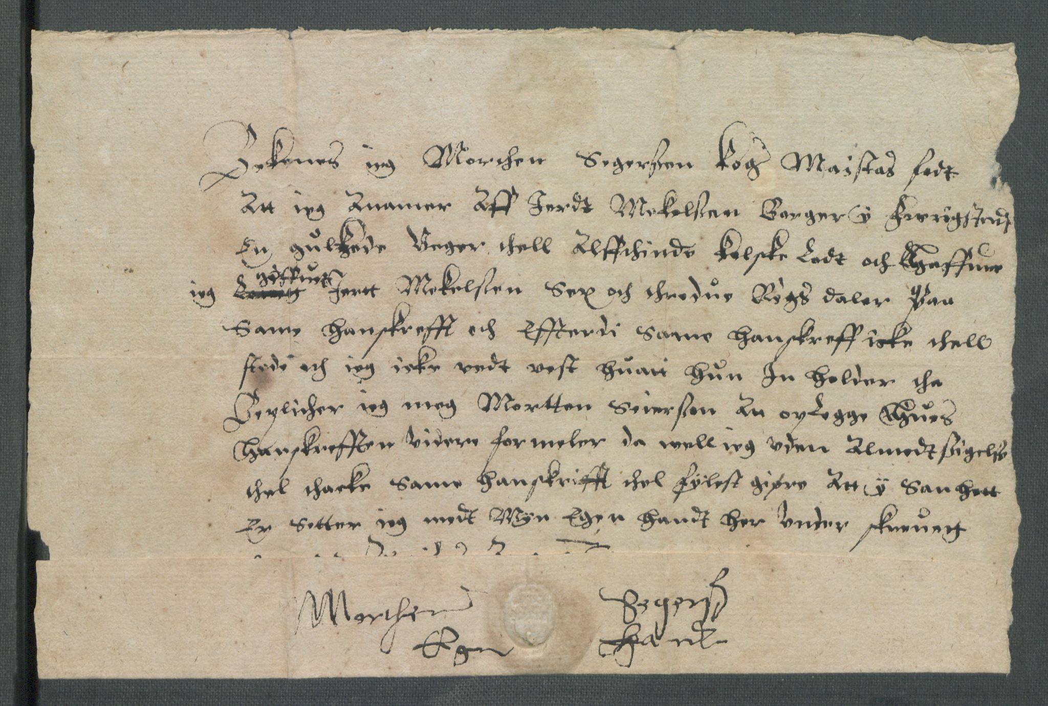 Riksarkivets diplomsamling, RA/EA-5965/F02/L0101: Dokumenter, 1596, p. 28