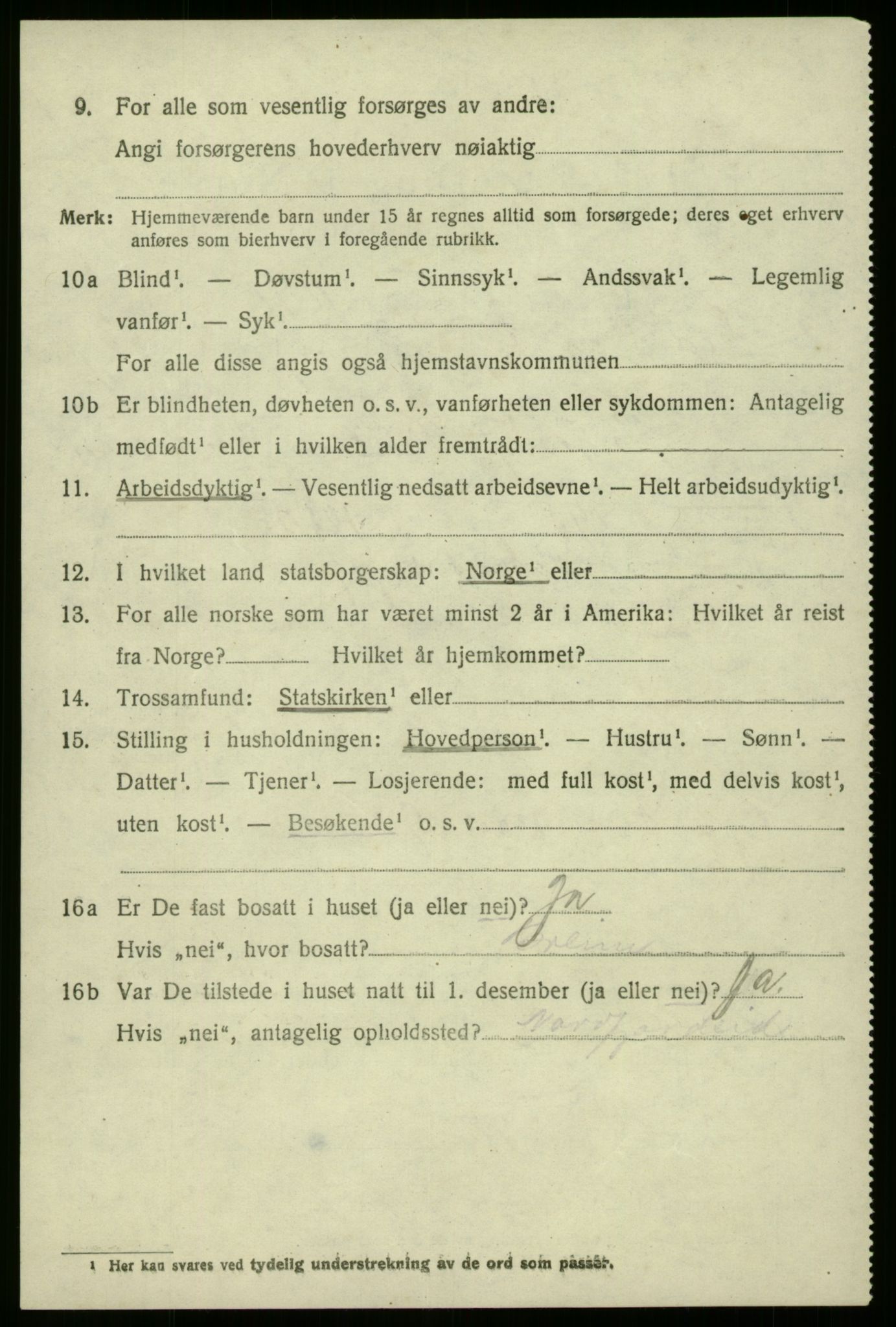 SAB, 1920 census for Eid, 1920, p. 2233