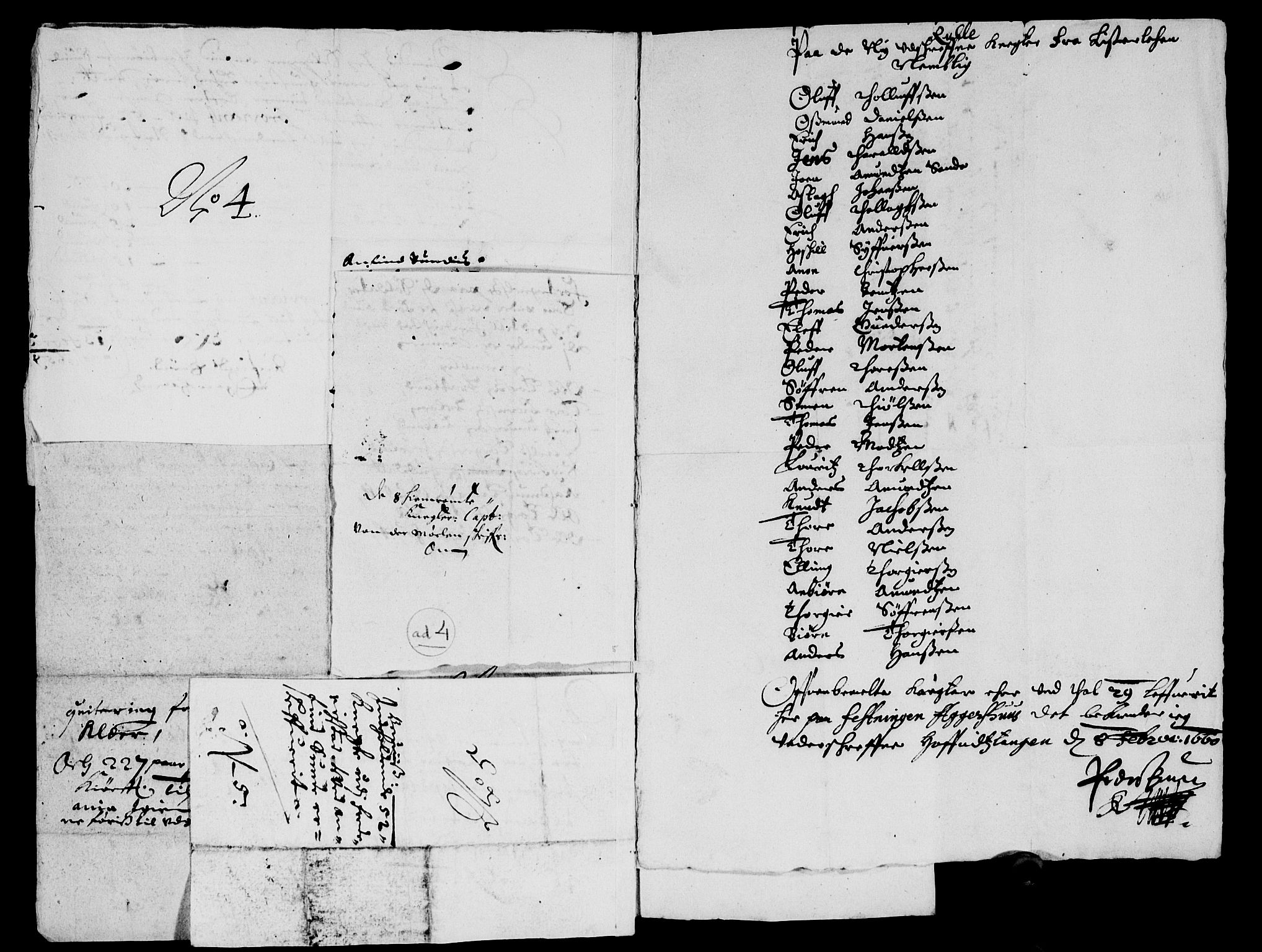 Rentekammeret inntil 1814, Reviderte regnskaper, Lensregnskaper, AV/RA-EA-5023/R/Rb/Rbr/L0023: Lista len, 1660-1661