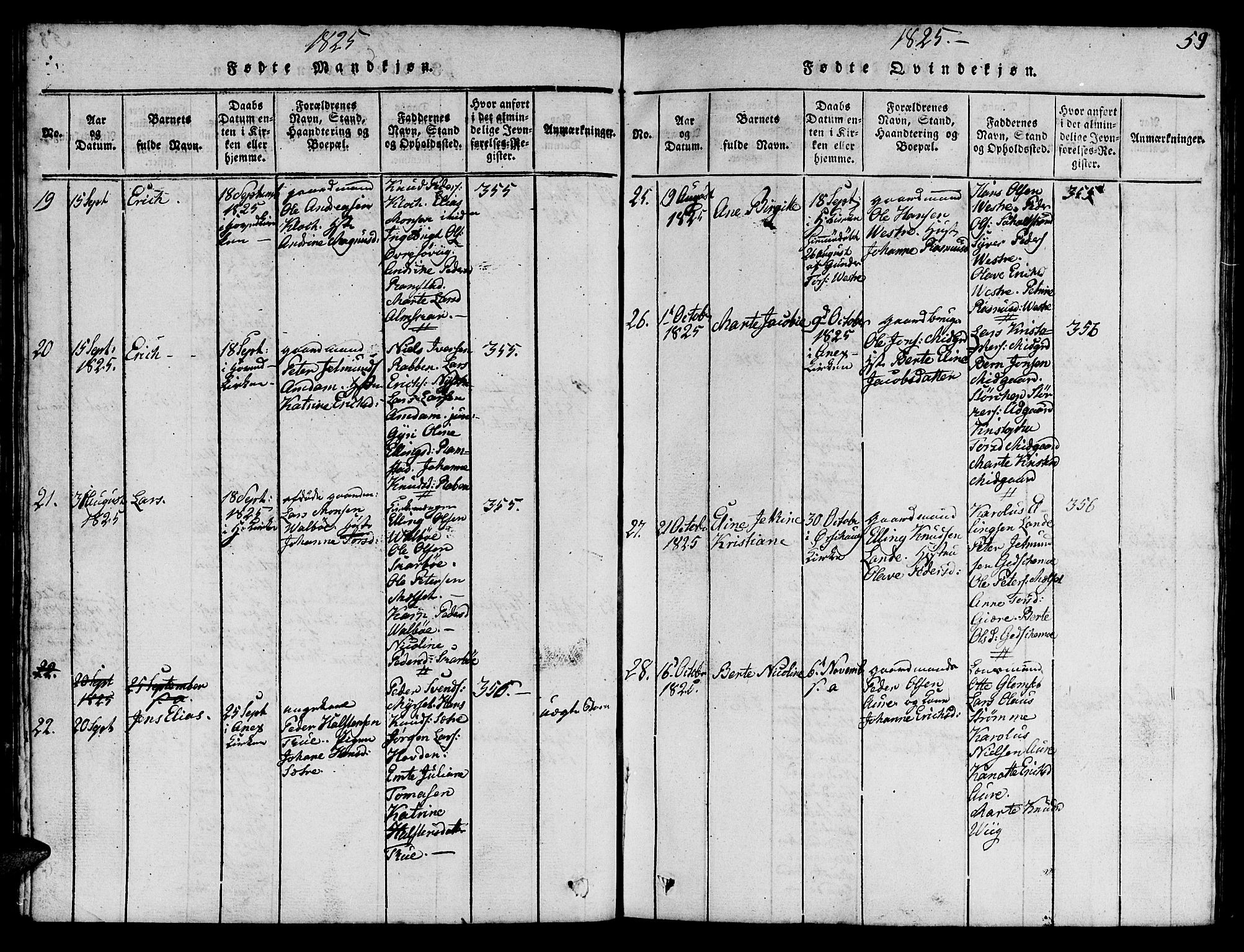 Ministerialprotokoller, klokkerbøker og fødselsregistre - Møre og Romsdal, AV/SAT-A-1454/522/L0322: Parish register (copy) no. 522C01, 1816-1830, p. 59