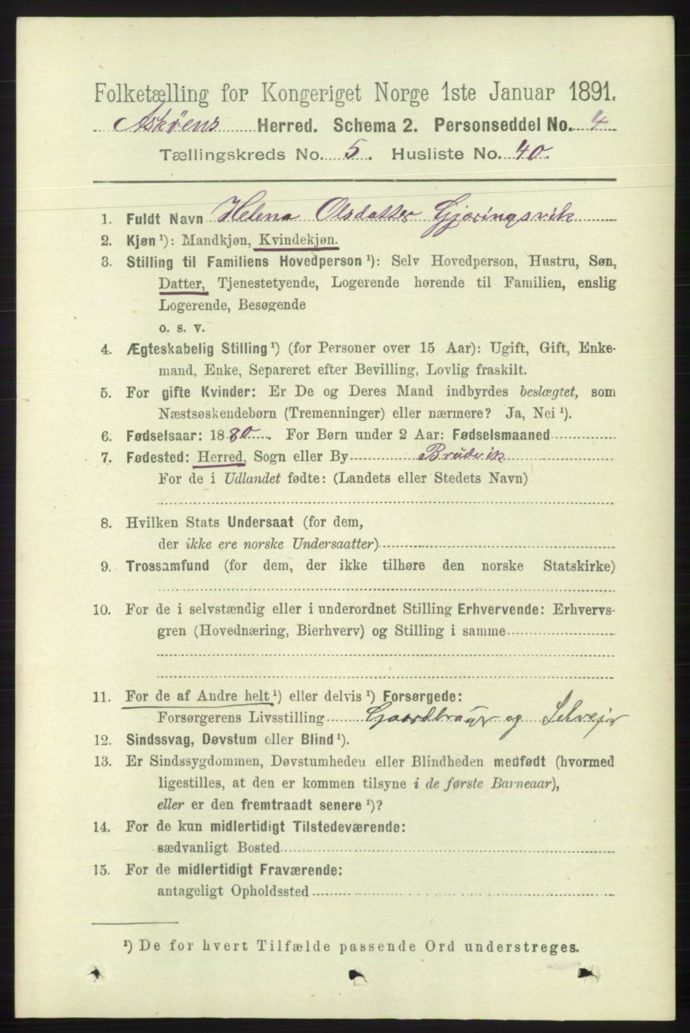 RA, 1891 census for 1247 Askøy, 1891, p. 3740