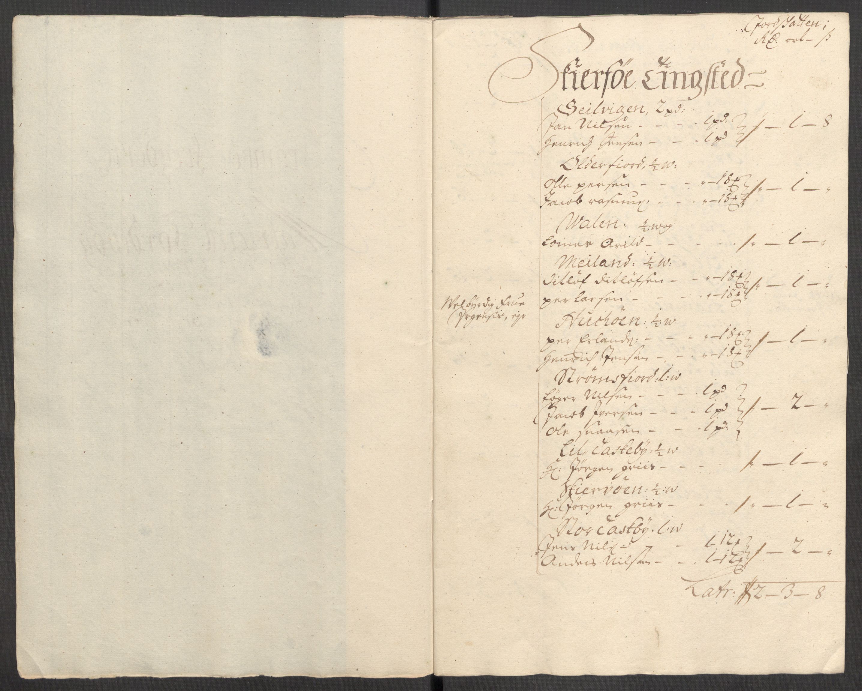 Rentekammeret inntil 1814, Reviderte regnskaper, Fogderegnskap, AV/RA-EA-4092/R68/L4757: Fogderegnskap Senja og Troms, 1708-1710, p. 180