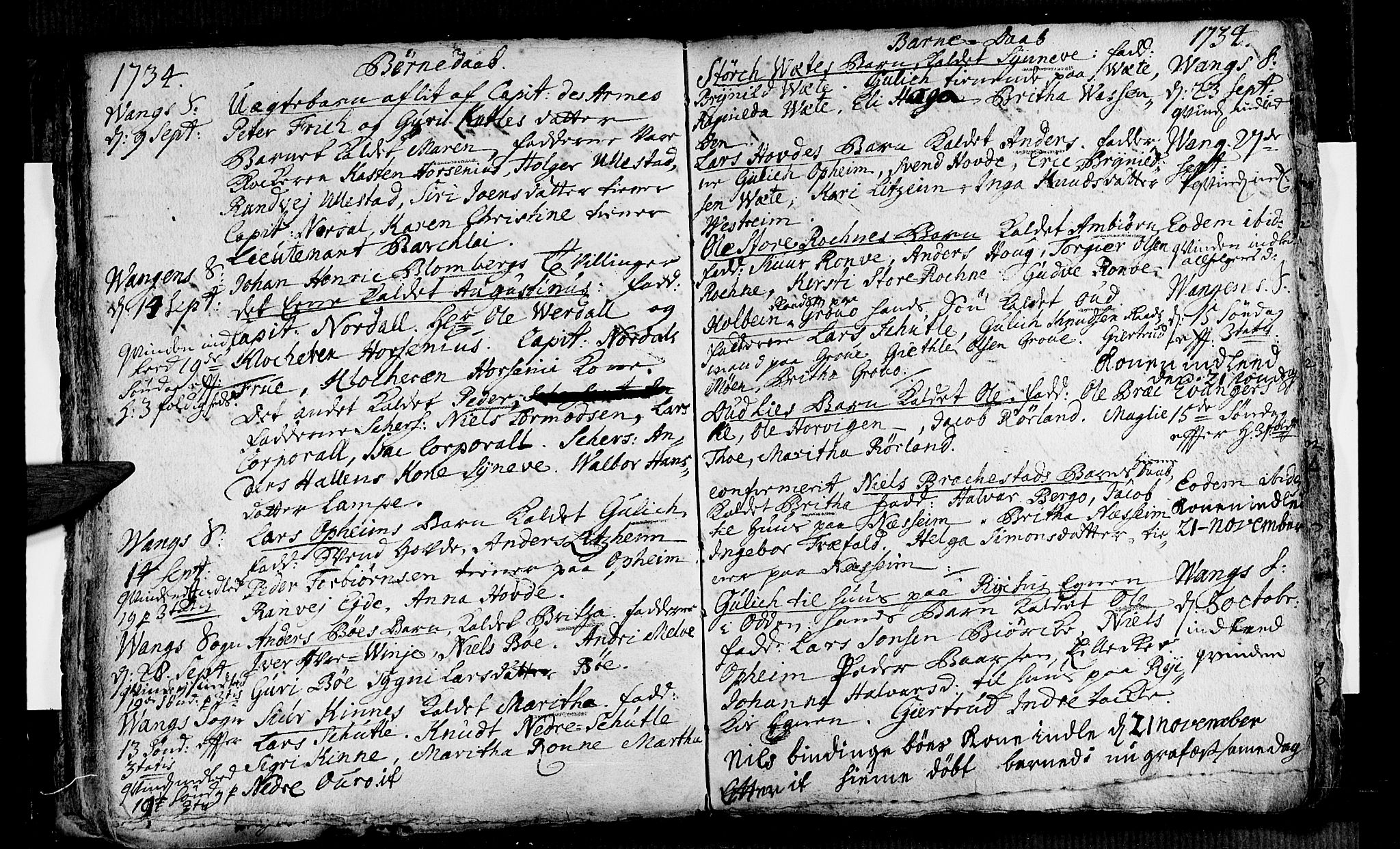 Voss sokneprestembete, SAB/A-79001/H/Haa: Parish register (official) no. A 4, 1732-1736, p. 48