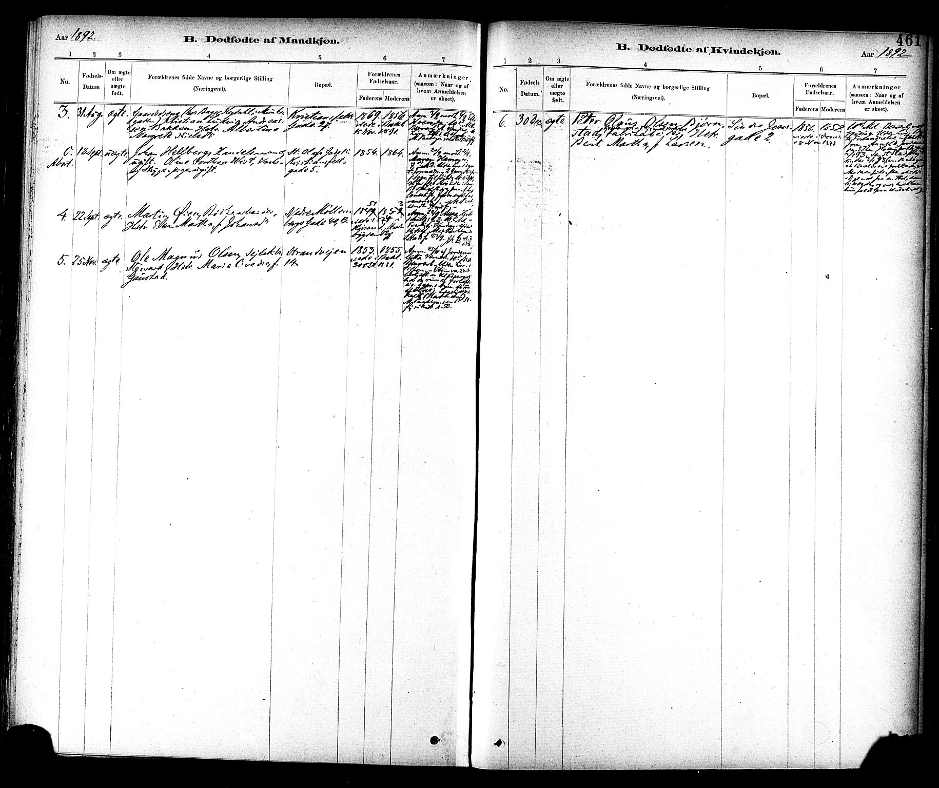 Ministerialprotokoller, klokkerbøker og fødselsregistre - Sør-Trøndelag, SAT/A-1456/604/L0188: Parish register (official) no. 604A09, 1878-1892, p. 461