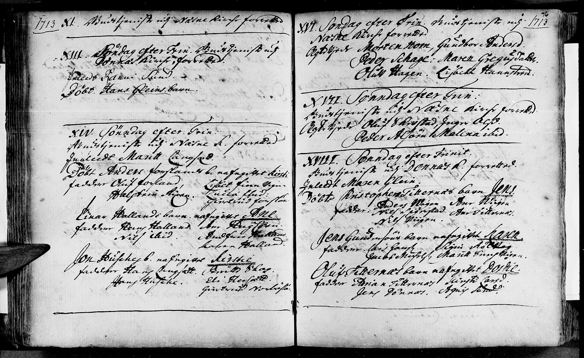 Ministerialprotokoller, klokkerbøker og fødselsregistre - Nordland, AV/SAT-A-1459/838/L0542: Parish register (official) no. 838A01, 1704-1737, p. 76