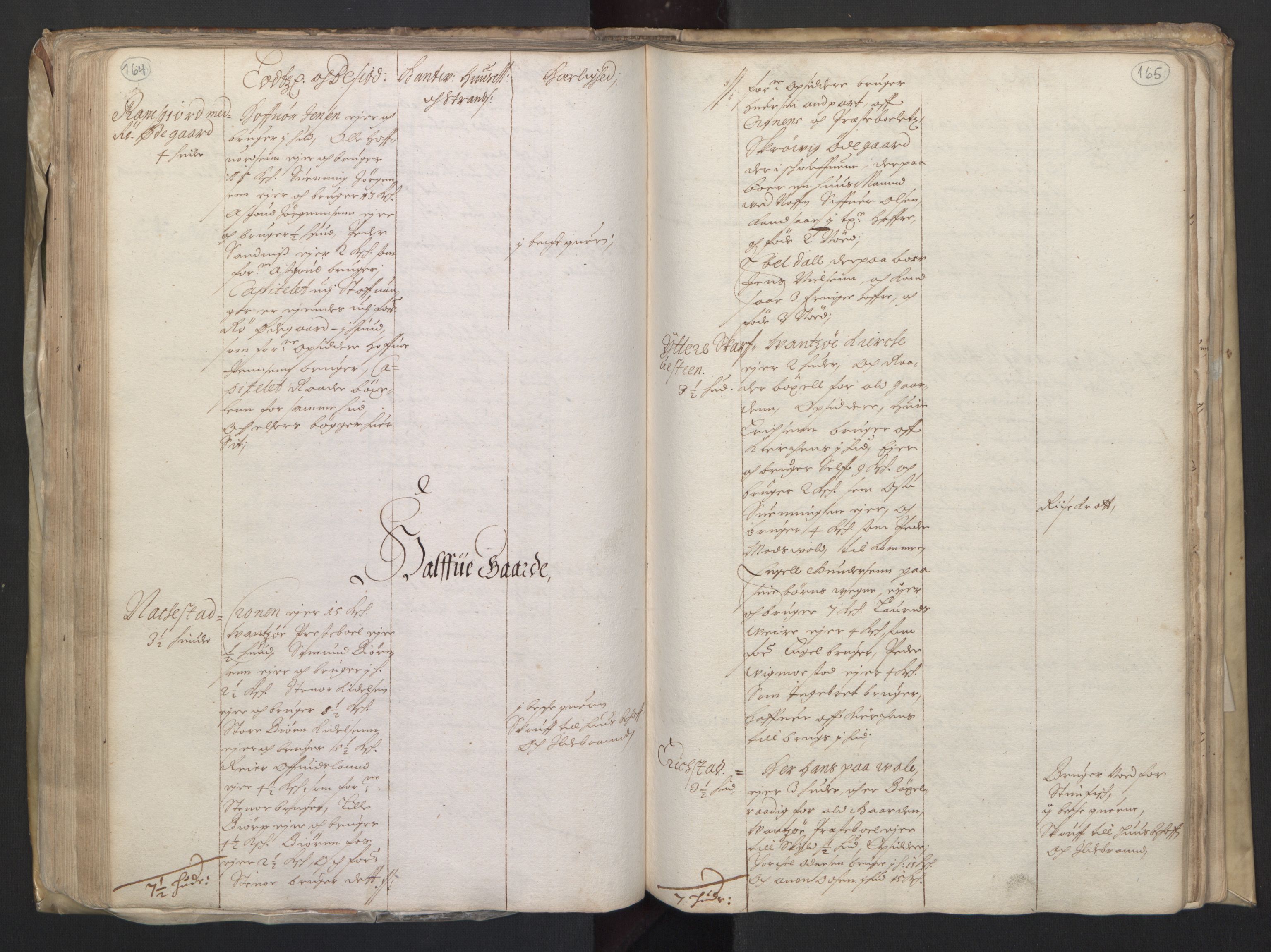 Rentekammeret inntil 1814, Realistisk ordnet avdeling, AV/RA-EA-4070/L/L0020/0004: Agder lagdømme: / Alminnelig jordebok. Lista len, 1661, p. 164-165