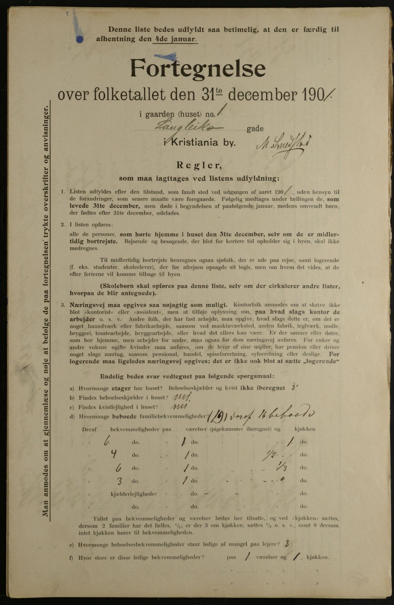 OBA, Municipal Census 1901 for Kristiania, 1901, p. 8793