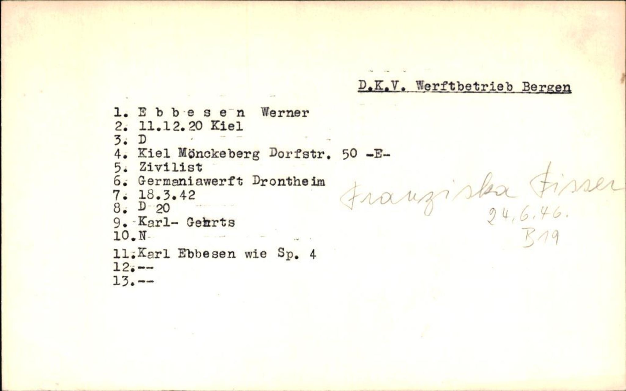 Hjemsendte tyskere , RA/RAFA-6487/D/Db/L0009: Dethoff-Erfurth, 1945-1947, p. 659