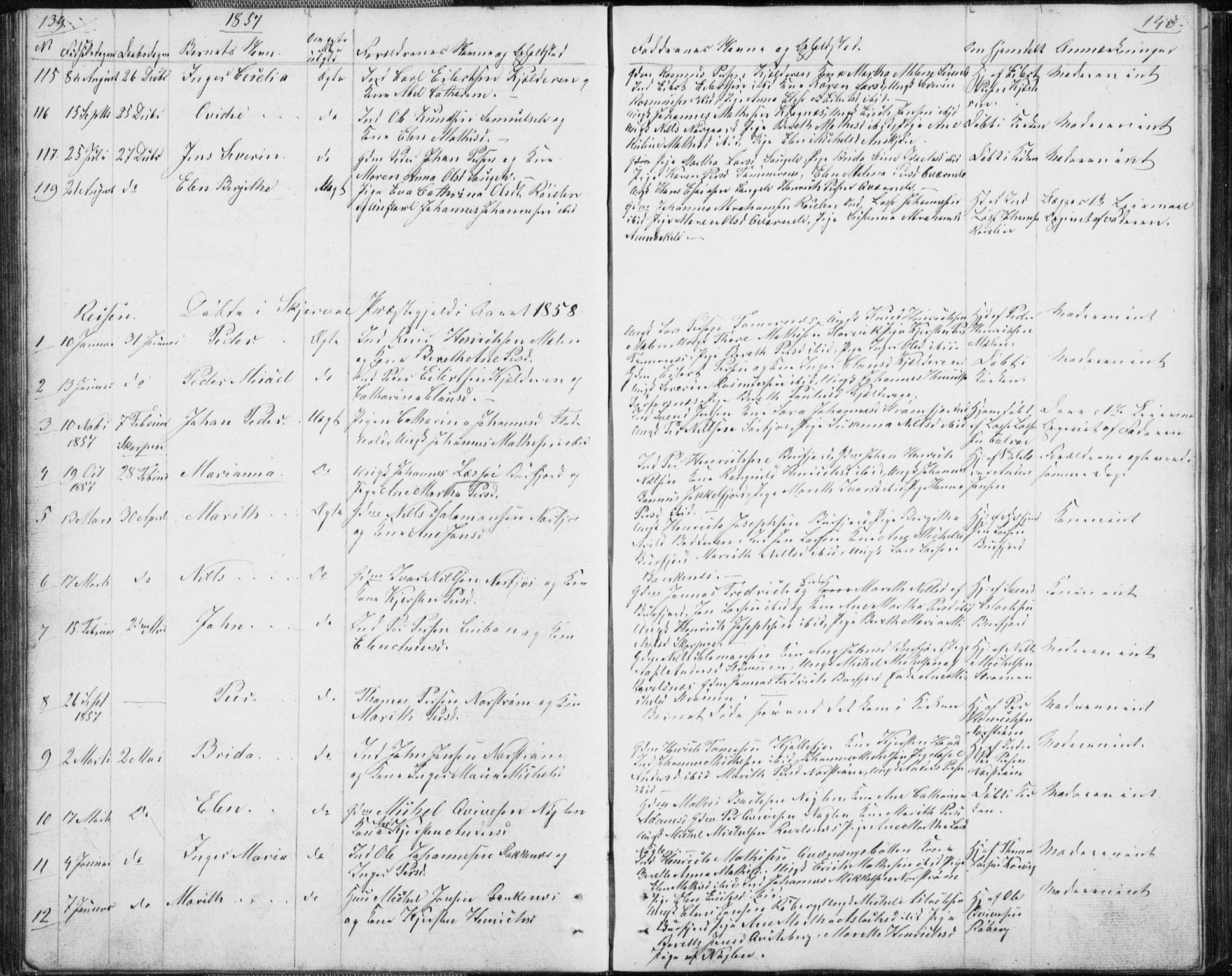 Skjervøy sokneprestkontor, SATØ/S-1300/H/Ha/Hab/L0003klokker: Parish register (copy) no. 3, 1849-1861, p. 139-140