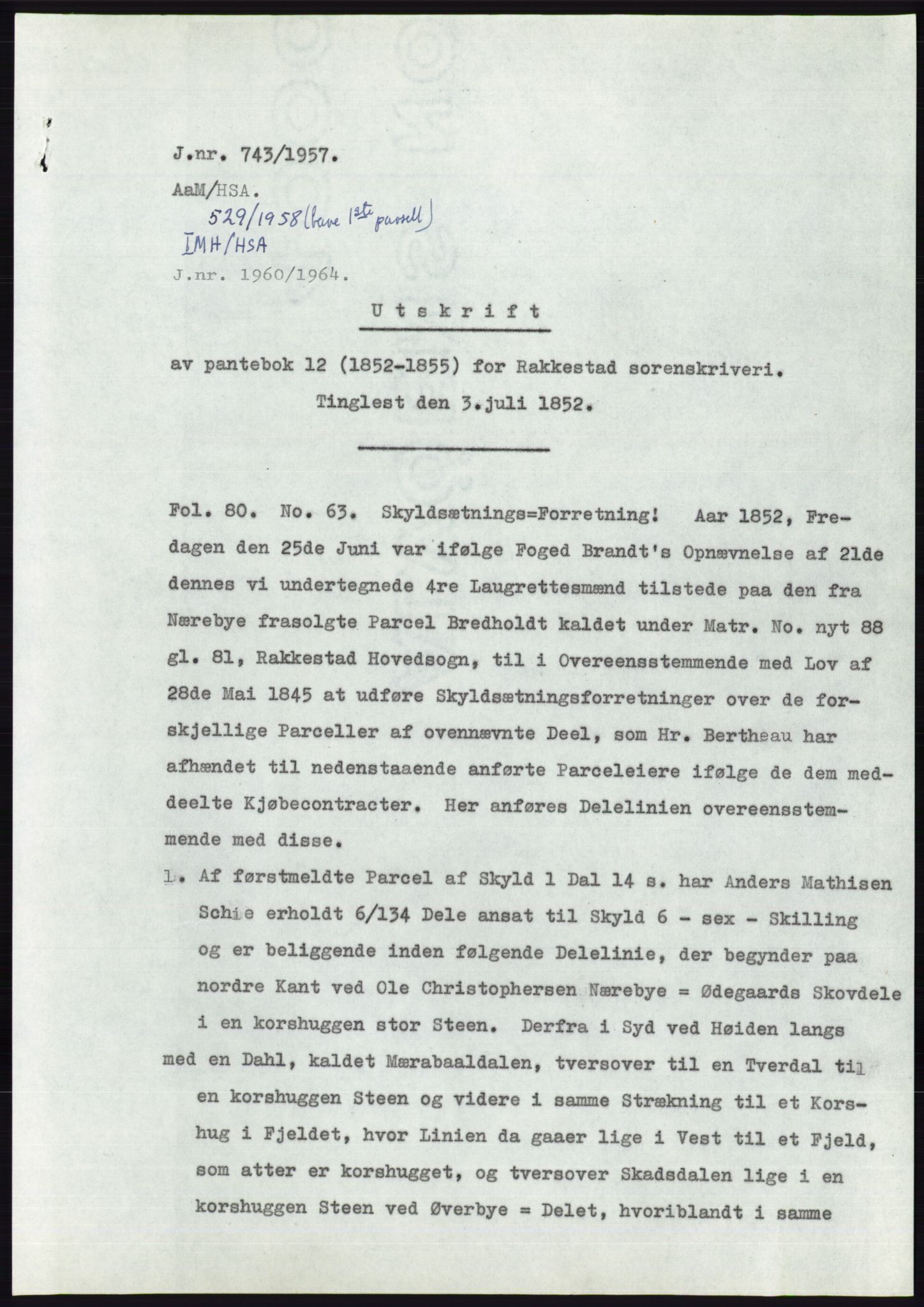 Statsarkivet i Oslo, SAO/A-10621/Z/Zd/L0006: Avskrifter, j.nr 5-792/1957, 1957, p. 438