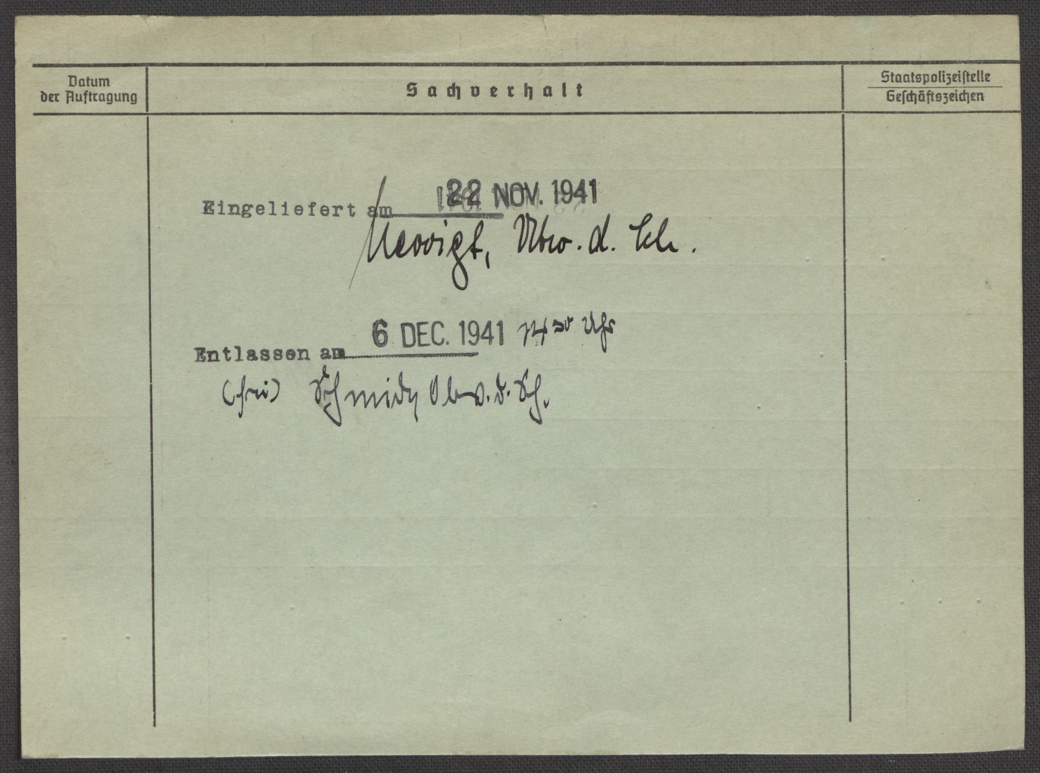 Befehlshaber der Sicherheitspolizei und des SD, AV/RA-RAFA-5969/E/Ea/Eaa/L0010: Register over norske fanger i Møllergata 19: Sø-Å, 1940-1945, p. 1361