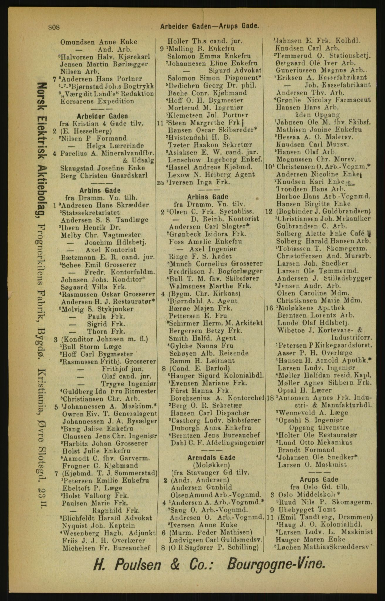 Kristiania/Oslo adressebok, PUBL/-, 1900, p. 808