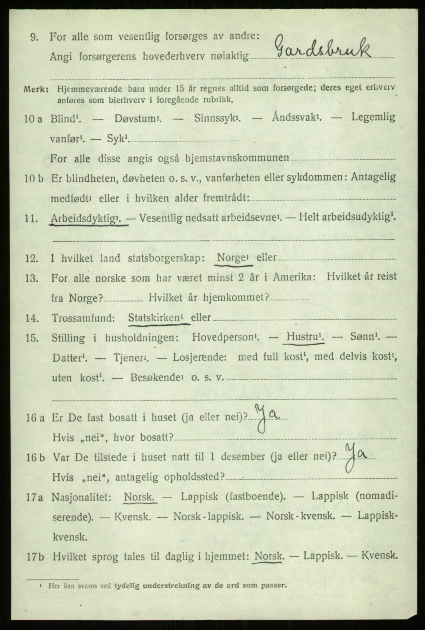 SATØ, 1920 census for Ibestad, 1920, p. 7960