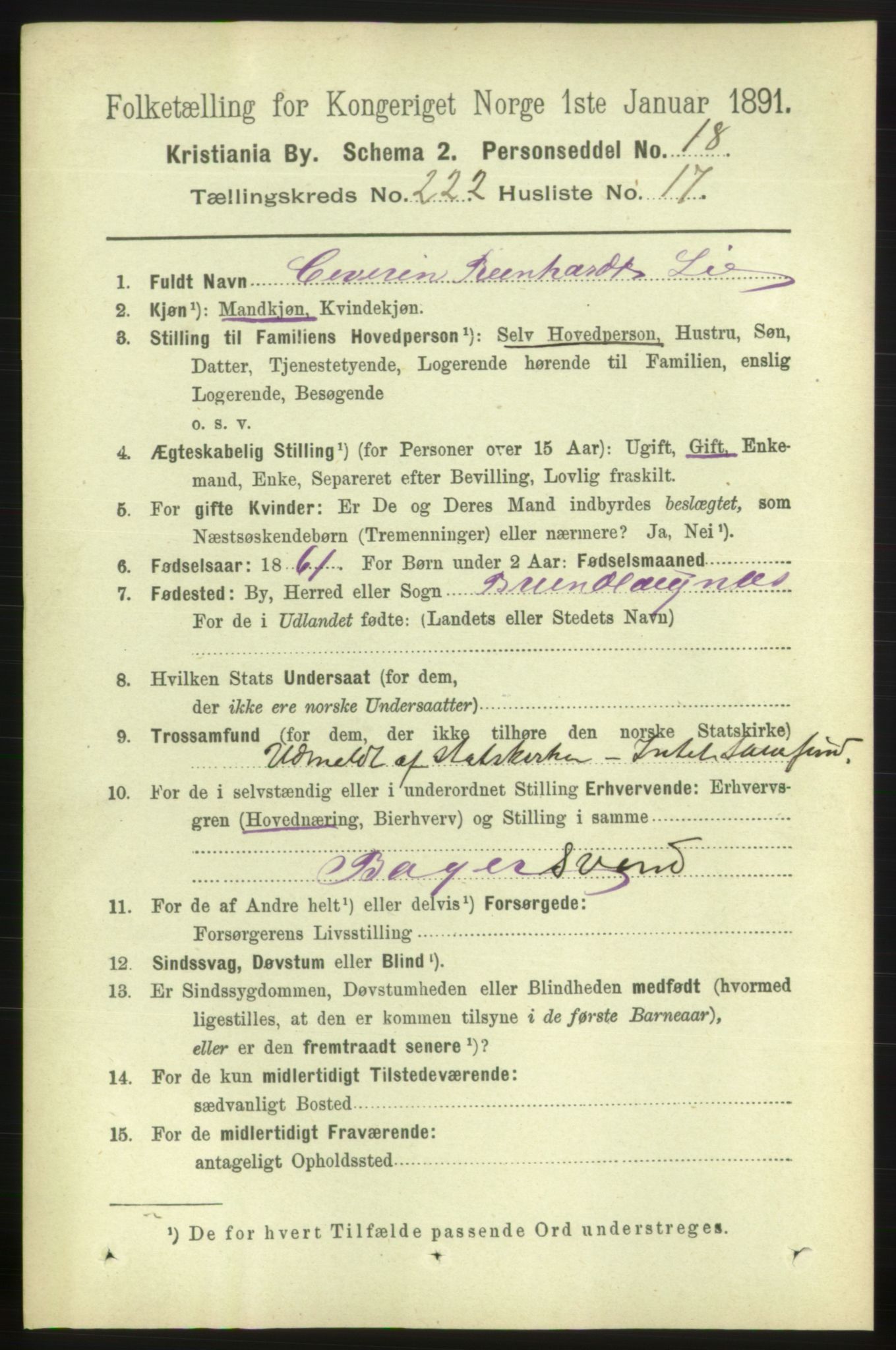 RA, 1891 census for 0301 Kristiania, 1891, p. 133730