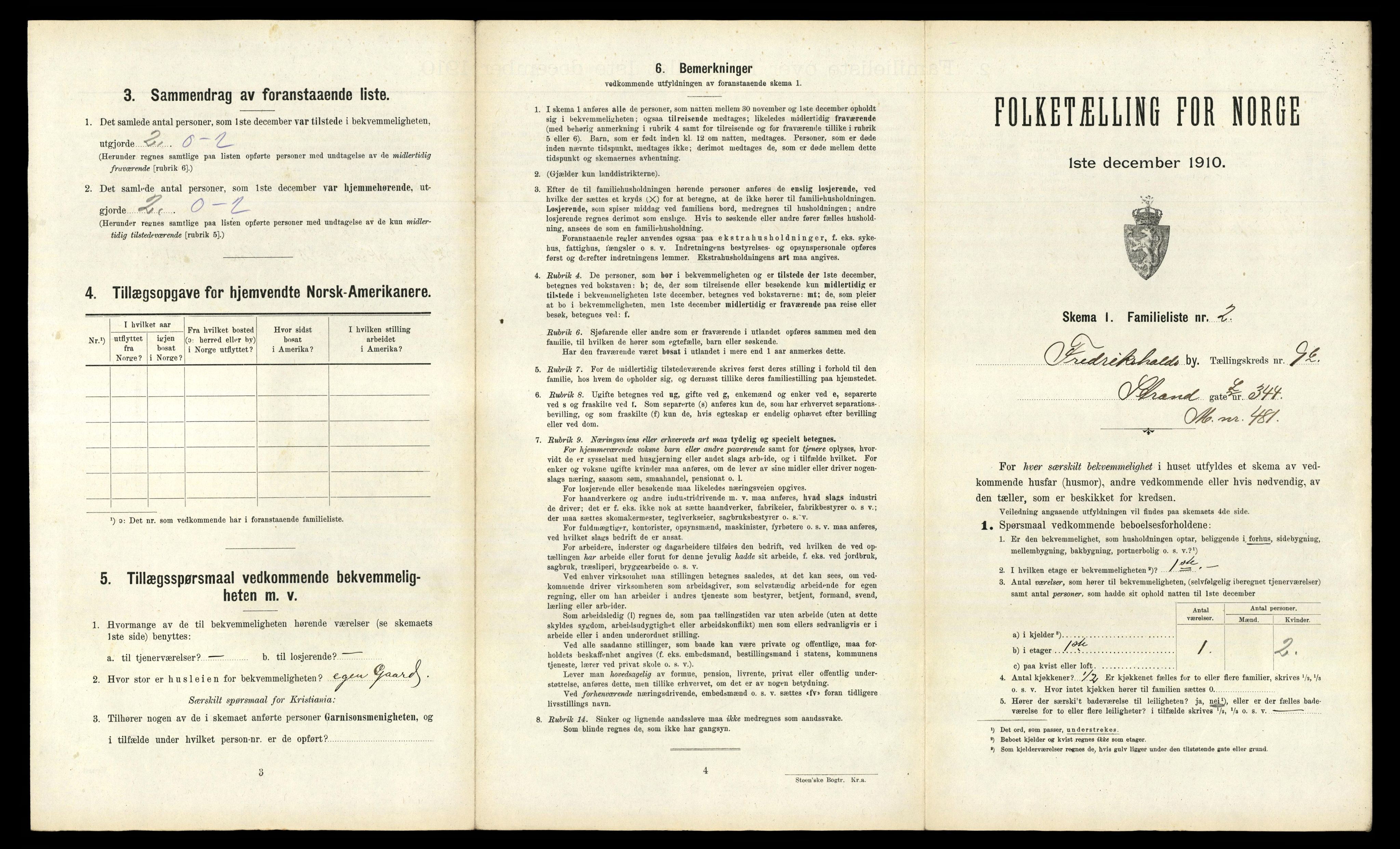 RA, 1910 census for Fredrikshald, 1910, p. 2800