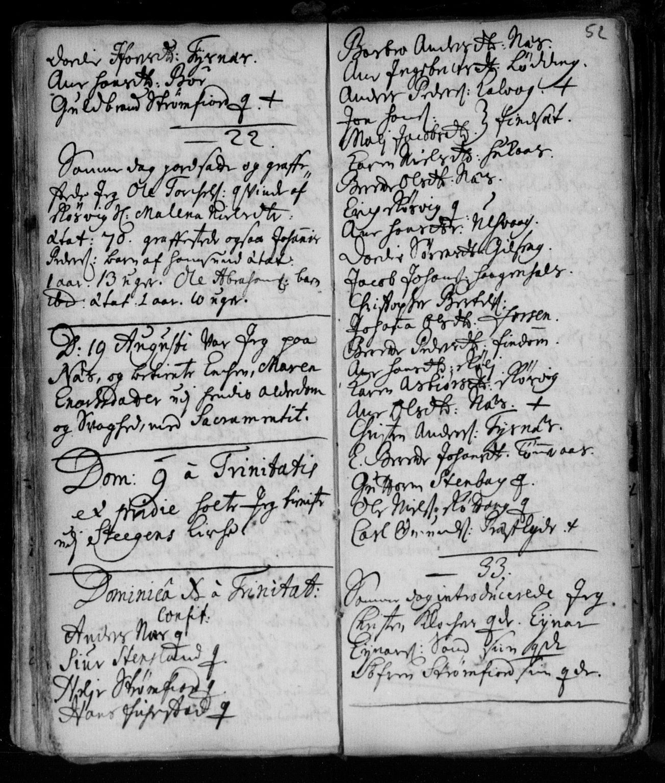 Ministerialprotokoller, klokkerbøker og fødselsregistre - Nordland, AV/SAT-A-1459/859/L0840: Parish register (official) no. 859A00, 1708-1738, p. 52