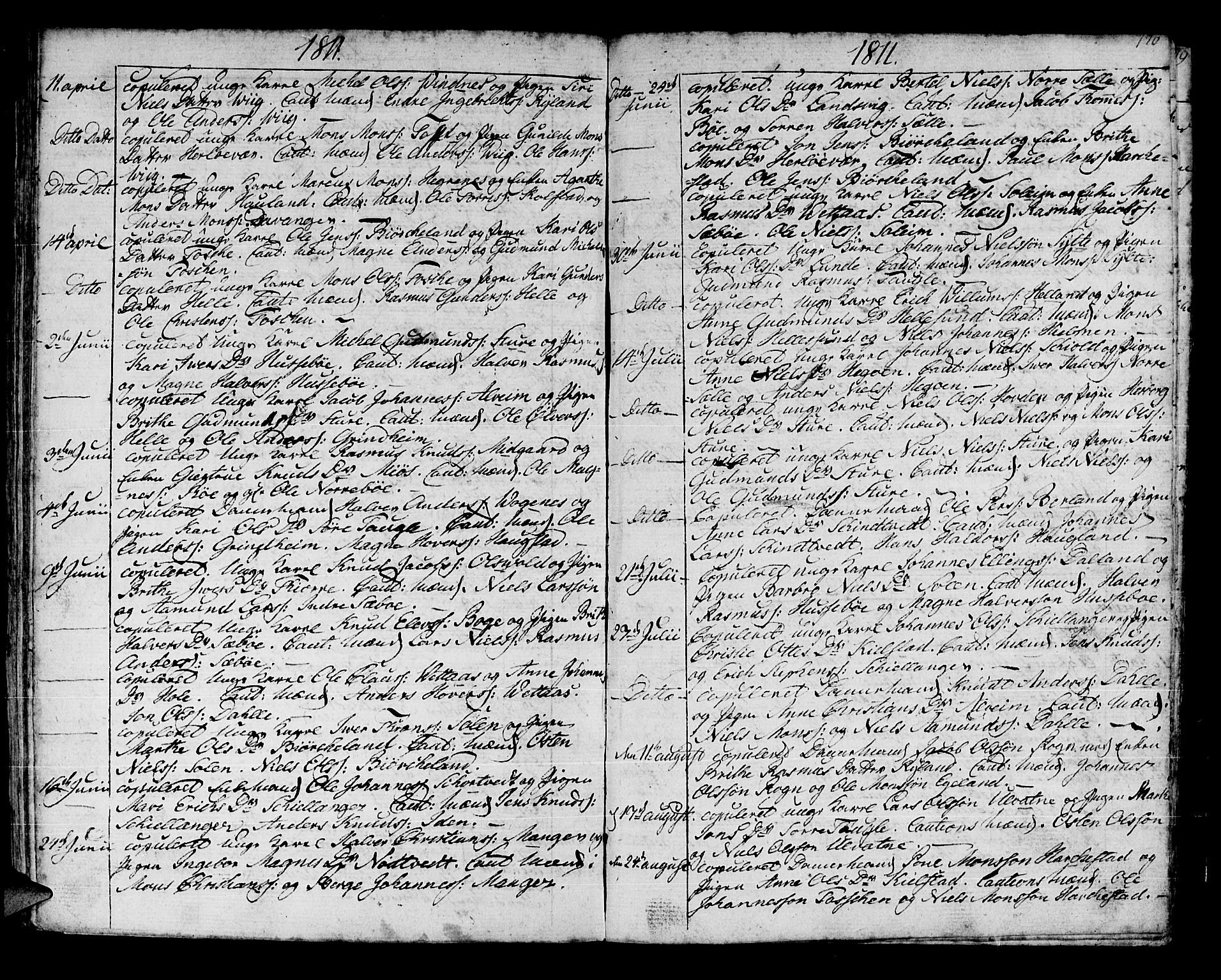 Manger sokneprestembete, AV/SAB-A-76801/H/Haa: Parish register (official) no. A 2, 1792-1815, p. 176