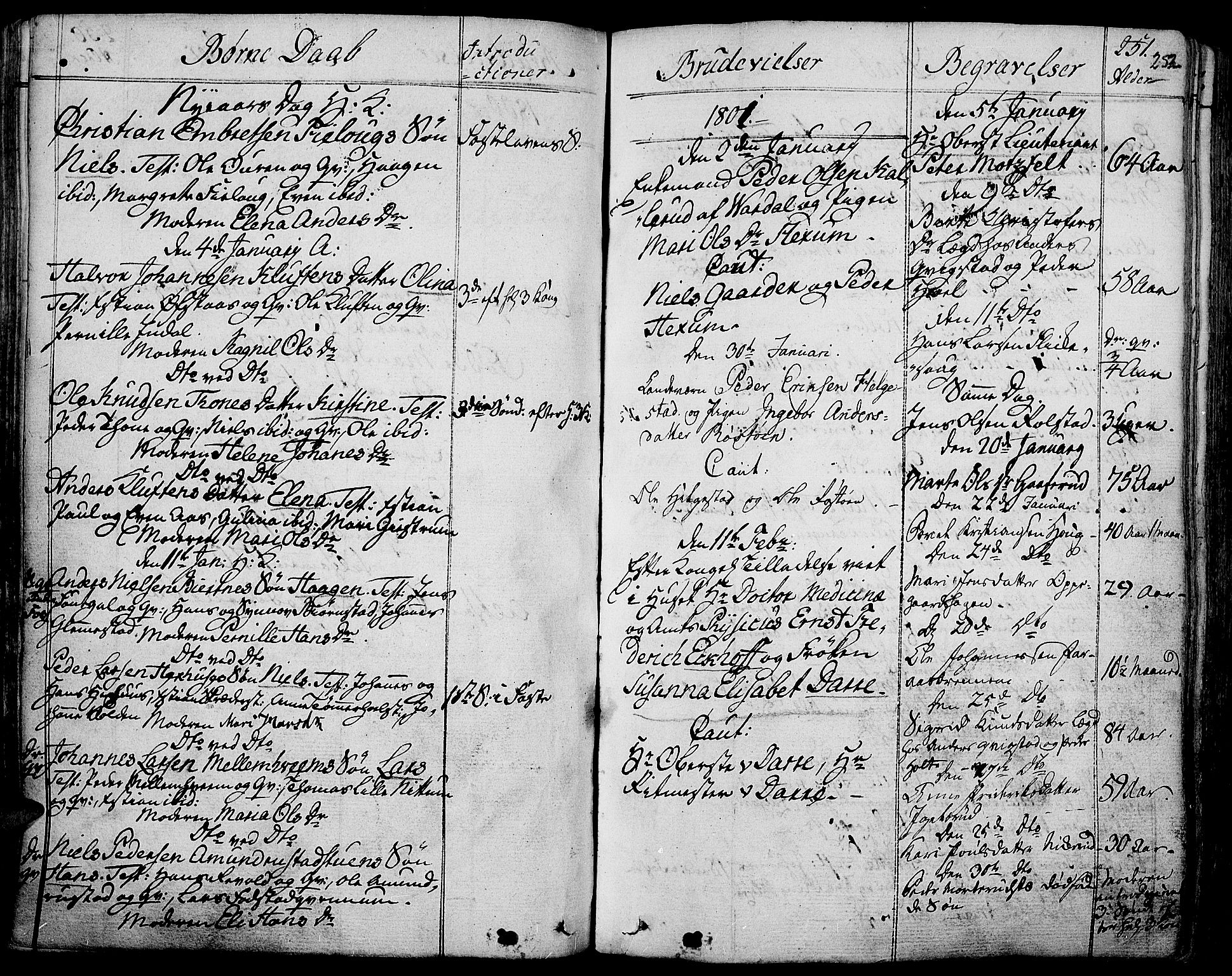 Toten prestekontor, SAH/PREST-102/H/Ha/Haa/L0007: Parish register (official) no. 7, 1794-1809, p. 252