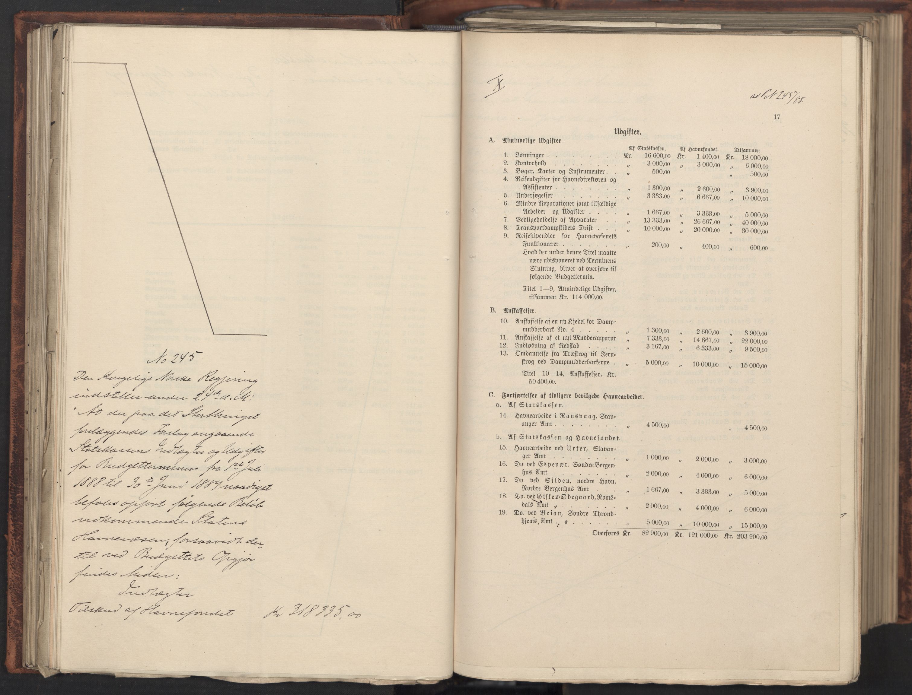 Statsrådssekretariatet, AV/RA-S-1001/A/Ab/L0151: Kgl. res. nr. 1-1281, 1. halvår, 1888