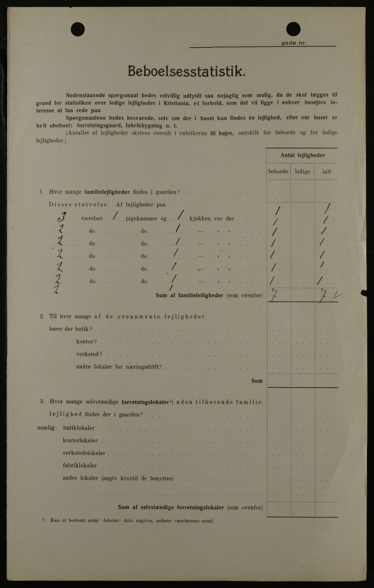 OBA, Municipal Census 1908 for Kristiania, 1908, p. 3059