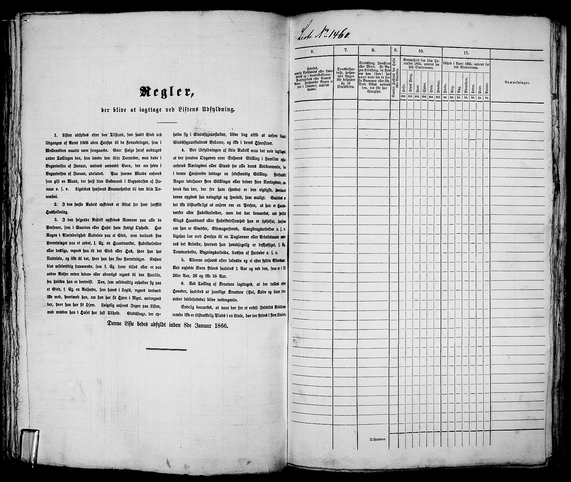 RA, 1865 census for Kristiania, 1865, p. 3315