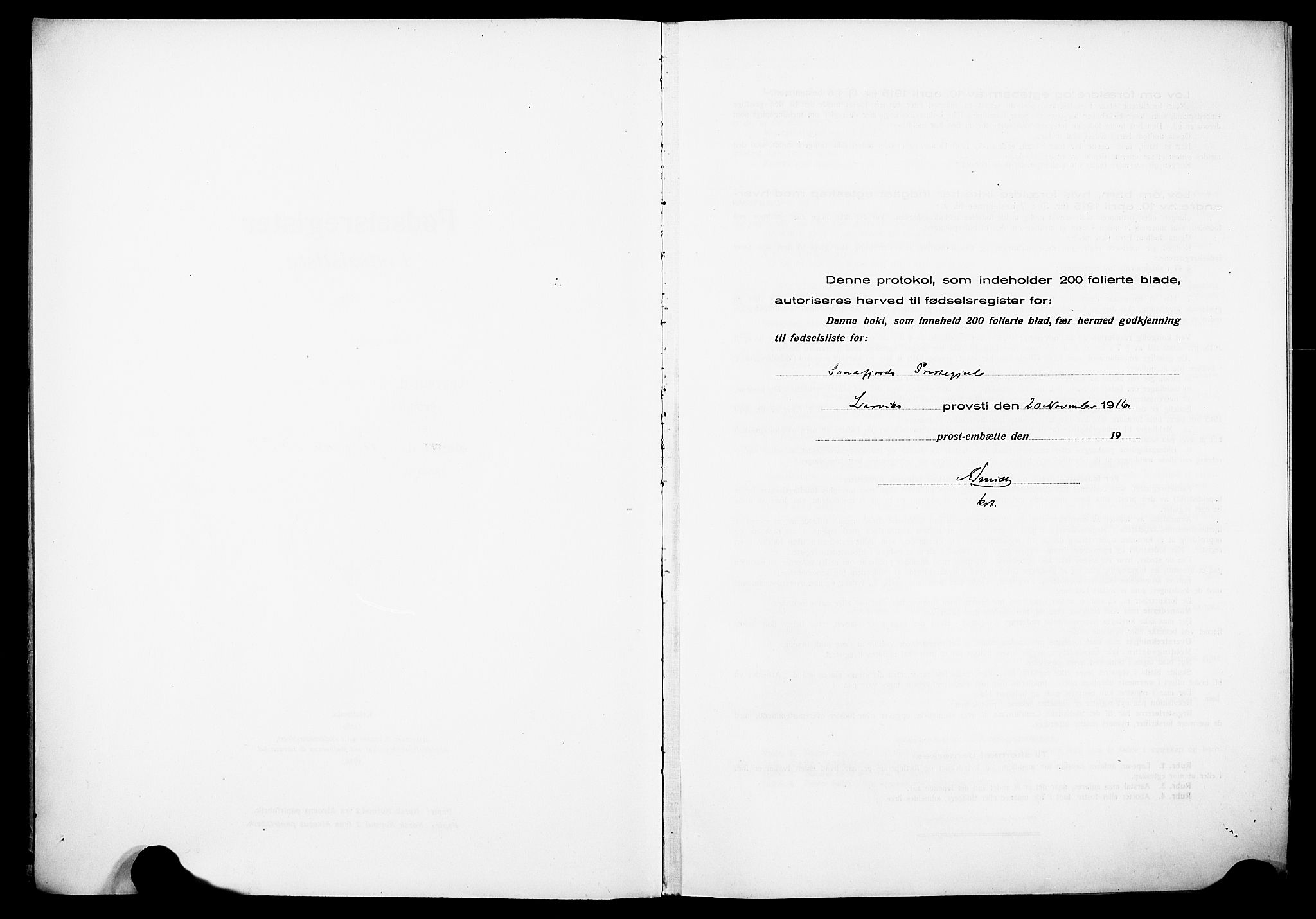 Sandefjord kirkebøker, SAKO/A-315/J/Ja/L0001: Birth register no. 1, 1916-1932