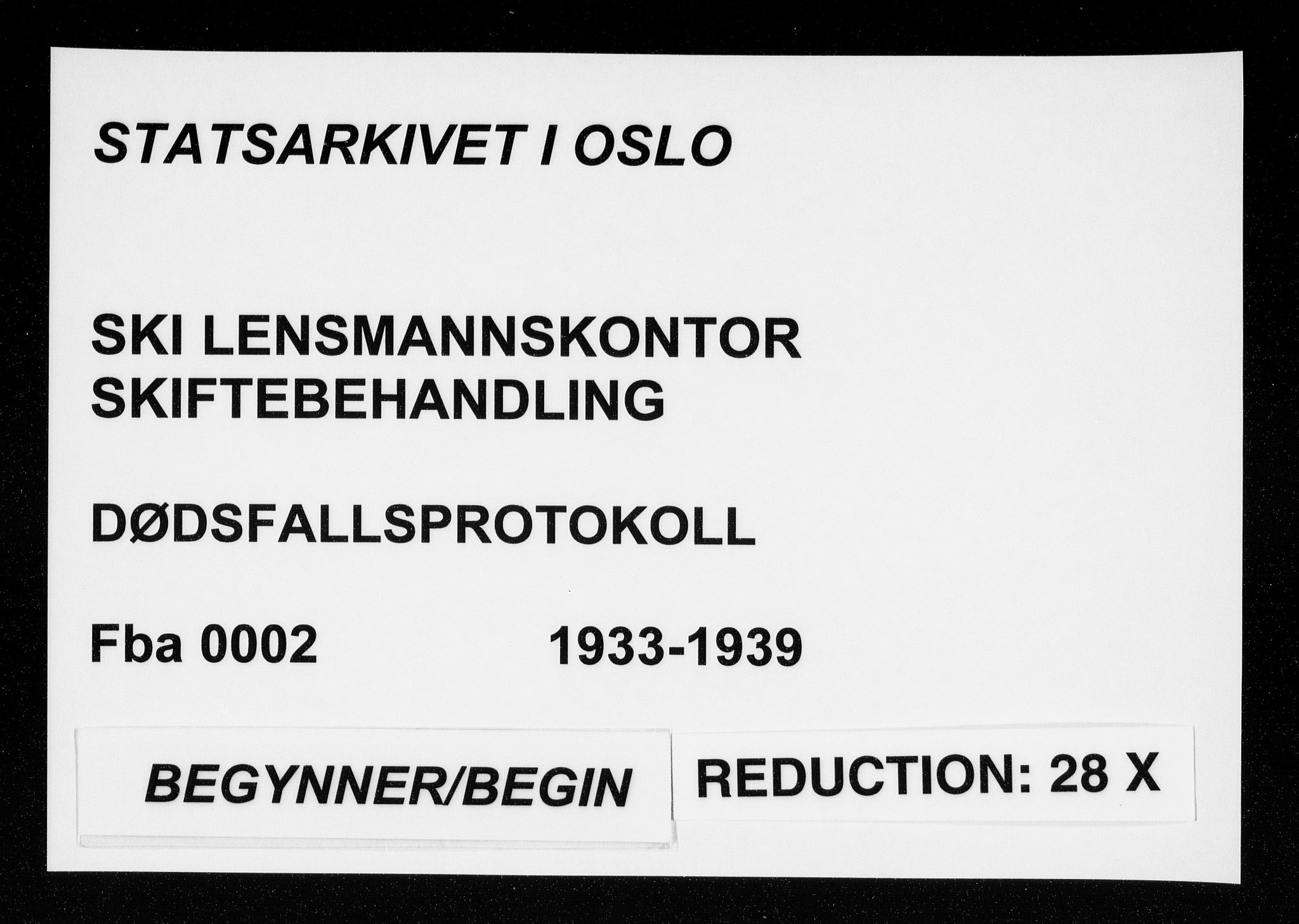 Ski lensmannskontor, SAO/A-10109/H/Ha/Haa/L0002: Dødsfallsprotokoll, 1933-1939