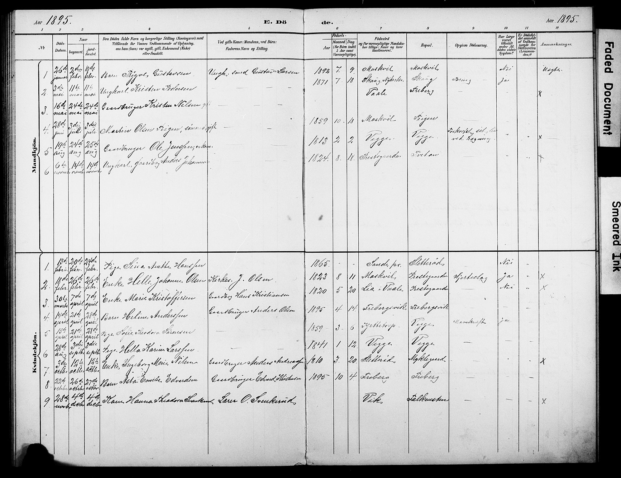 Borre kirkebøker, AV/SAKO-A-338/G/Gb/L0003: Parish register (copy) no. II 3, 1893-1905